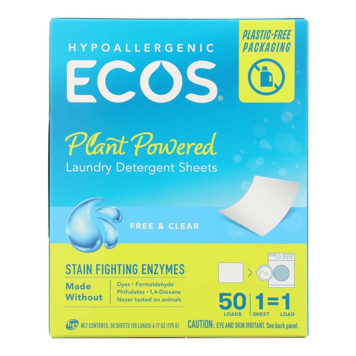 Ecosnext - Laundry Det Free & Clear - Case of 10-50 CT