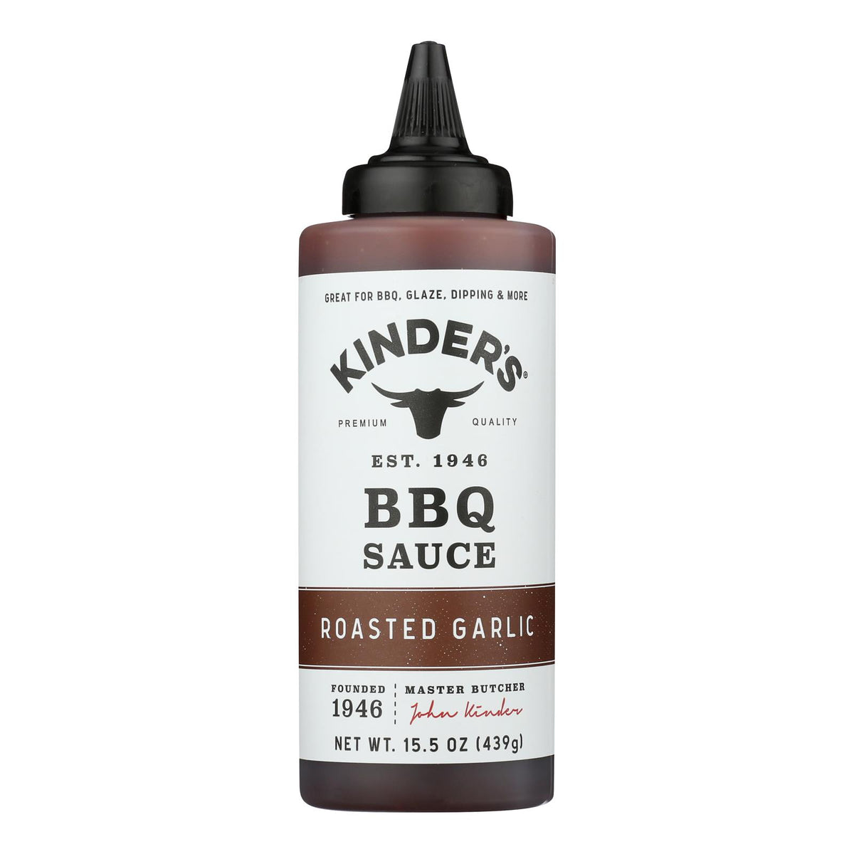Kinder's - Sauce Bbq Roasted Garlic - CS of 6-15.5 OZ