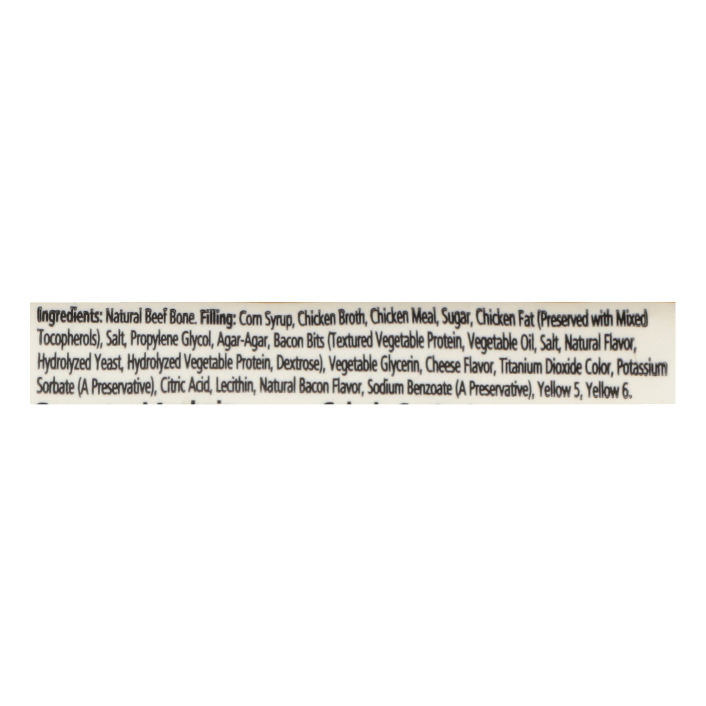 Redbarn Pet Products - Sm Filled Bone Chs & Baco - Case of 20 - 3.5 OZ