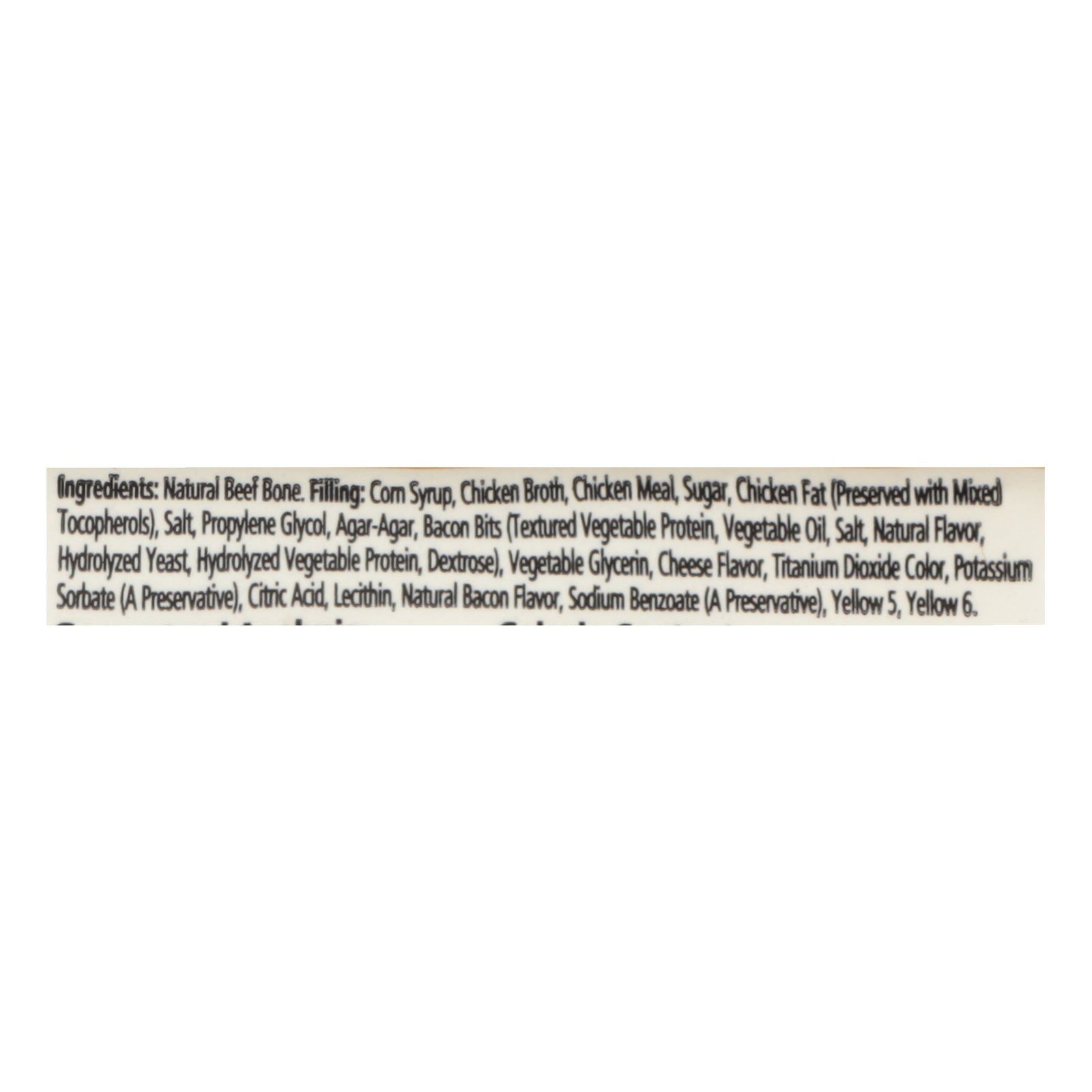 Redbarn Pet Products - Sm Filled Bone Chs & Baco - Case of 20 - 3.5 OZ