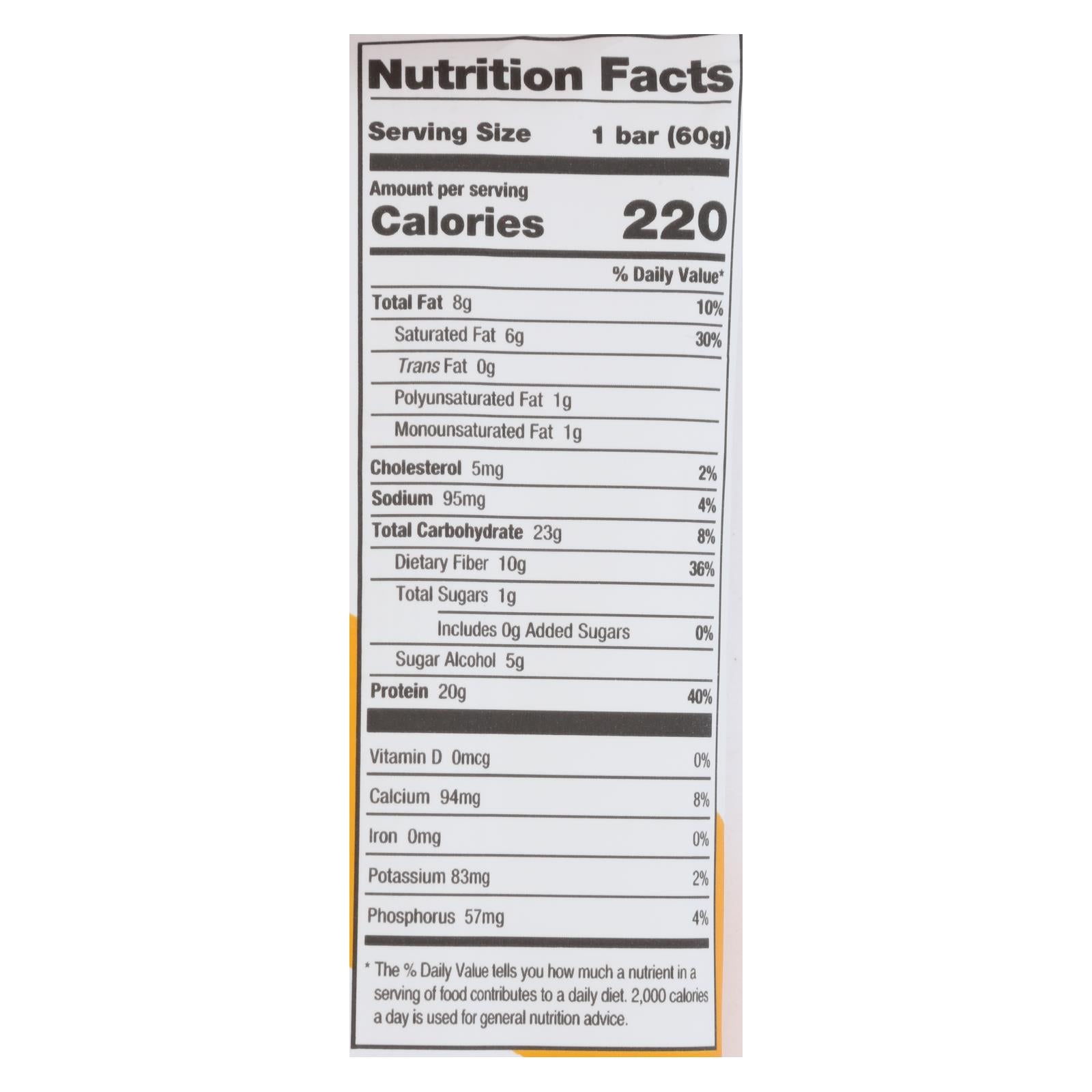 One Brands Protein Bar Maple Glazed Doughnut  - Case of 12 - 60 GRM