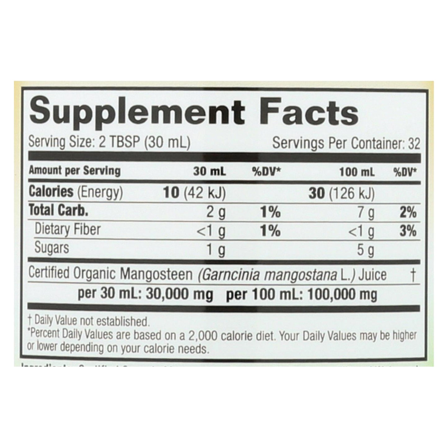 Dynamic Health Organic Certifiied Mangosteen Gold - 32 fl oz