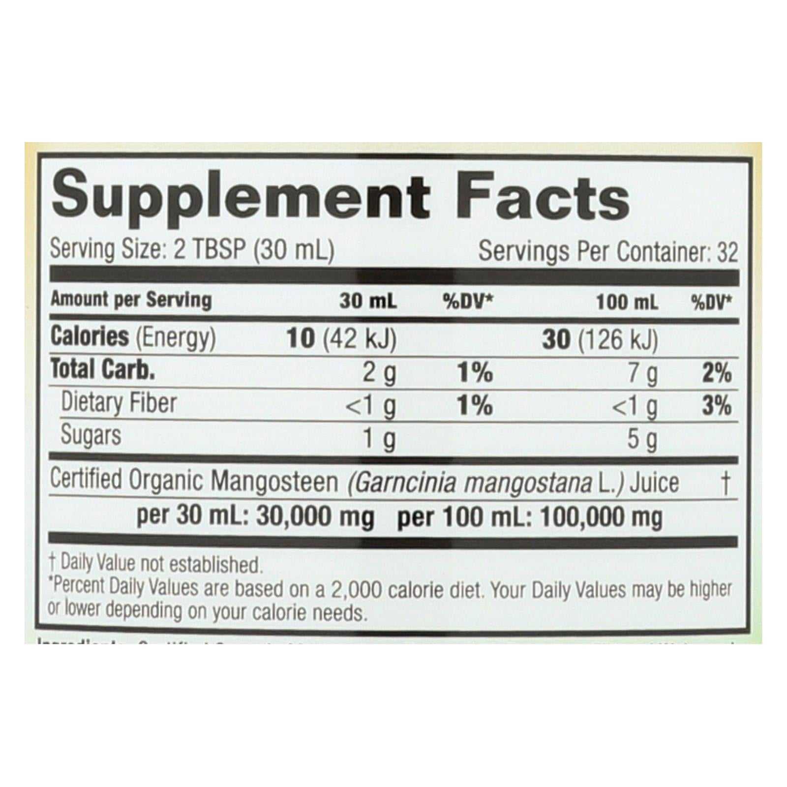 Dynamic Health Organic Certifiied Mangosteen Gold - 32 fl oz