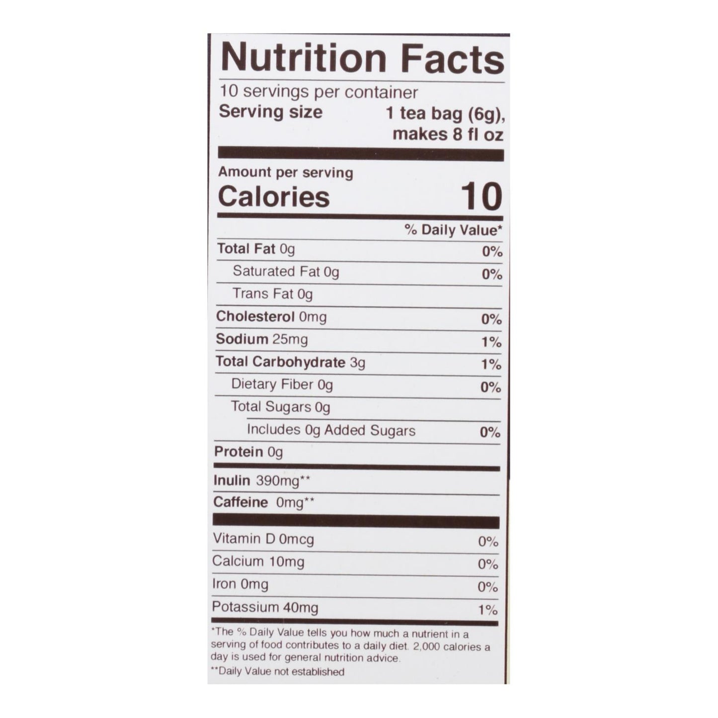 Teeccino - Tea Dark Chocolate Prebiotic - Case of 6-10 BAG