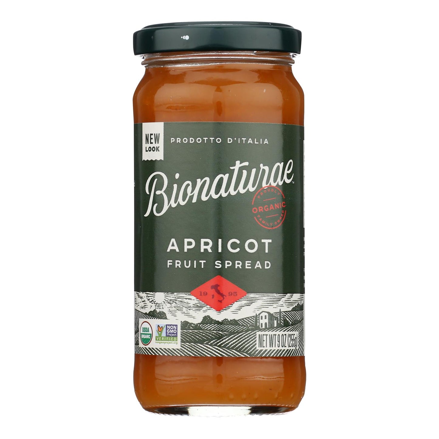 Bionaturae Fruit Spread - Organic - Apricot - 9 oz - case of 12