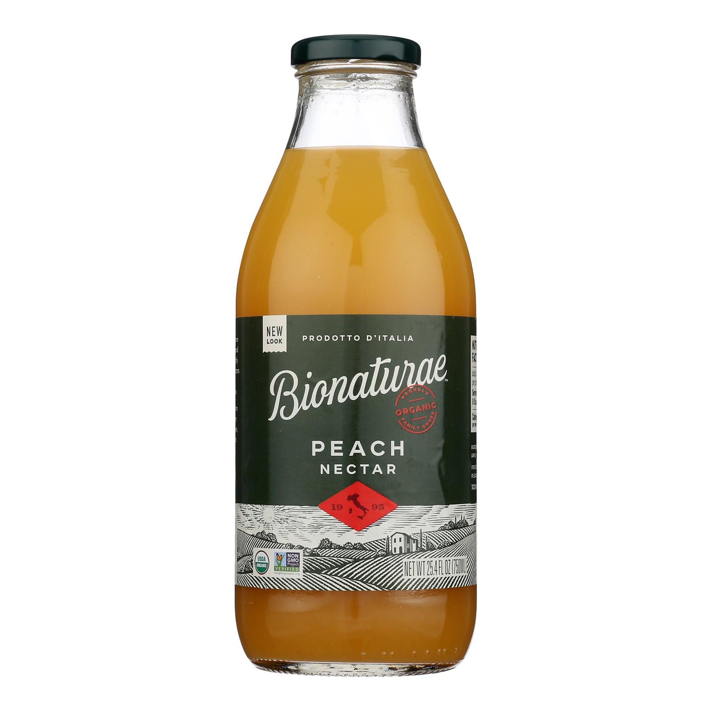Bionaturae Fruit Nectar - Orangic - Peach - 25.4 oz - case of 6