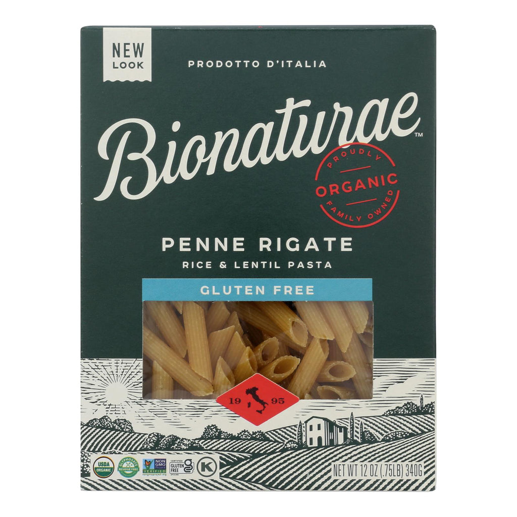 Bionaturae - Pasta Og1 Penne Riga G/f - CS of 12-12 OZ