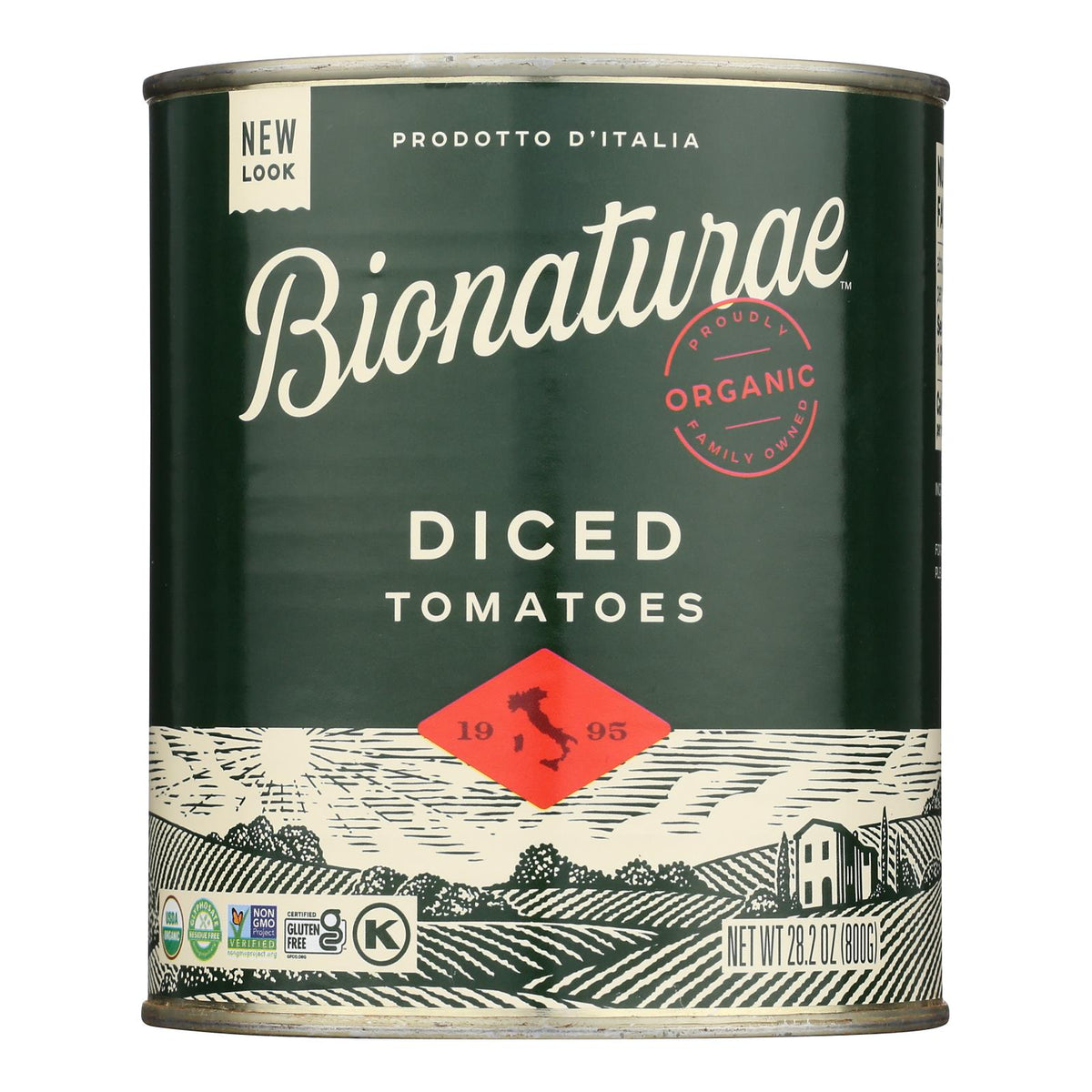 Bionaturae Tomatoes - Organic - Diced - 28.2 oz - case of 12