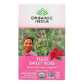 Organic India Tulsi Tea Sweet Rose - 18 Tea Bags - Case of 6