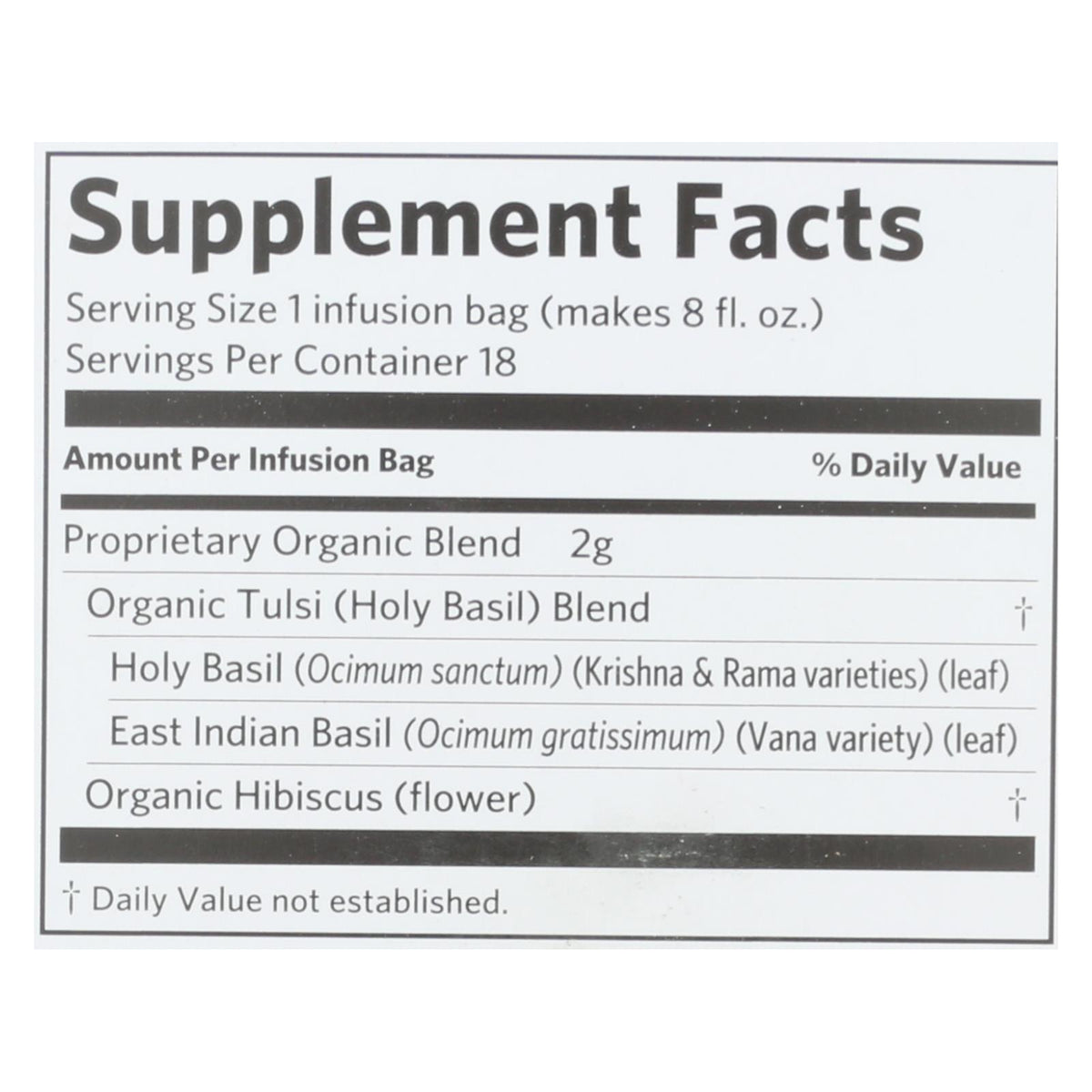 Organic India - Tulsi Hibiscus - Case of 6 - 18 CT