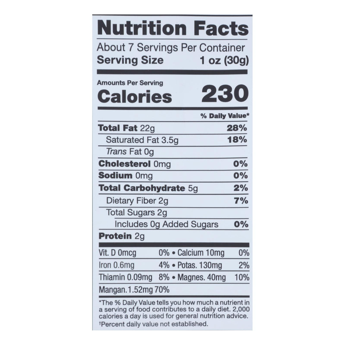 Sunfood - Macadamia Nuts Og2 Raw - EA of 1-8 OZ