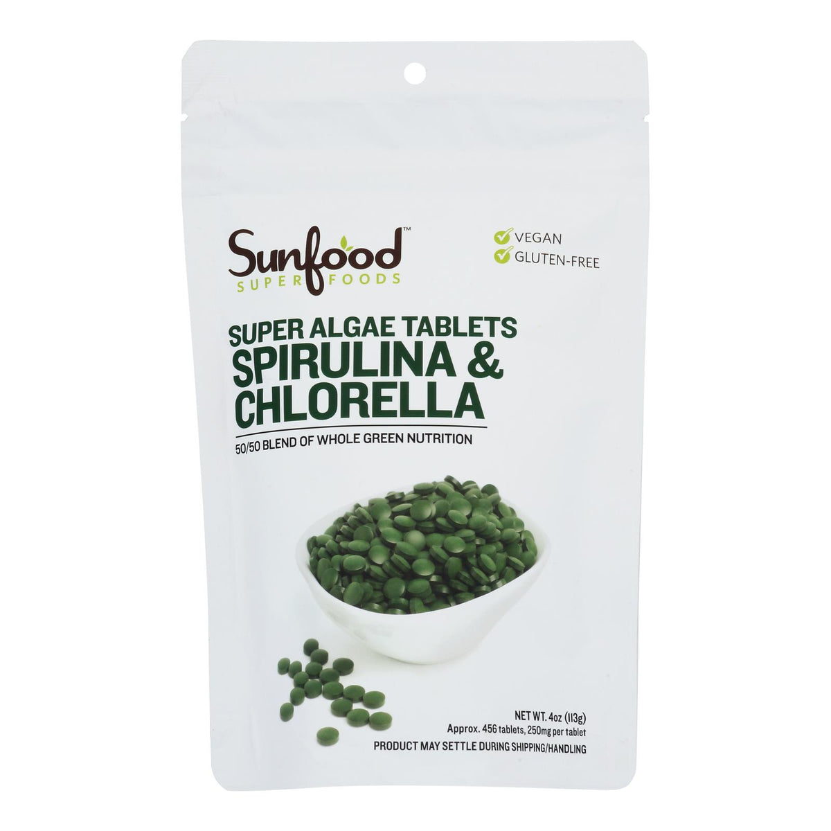 Sunfood - Tabs Spirulina Chlorlla - 1 Each-4 OZ