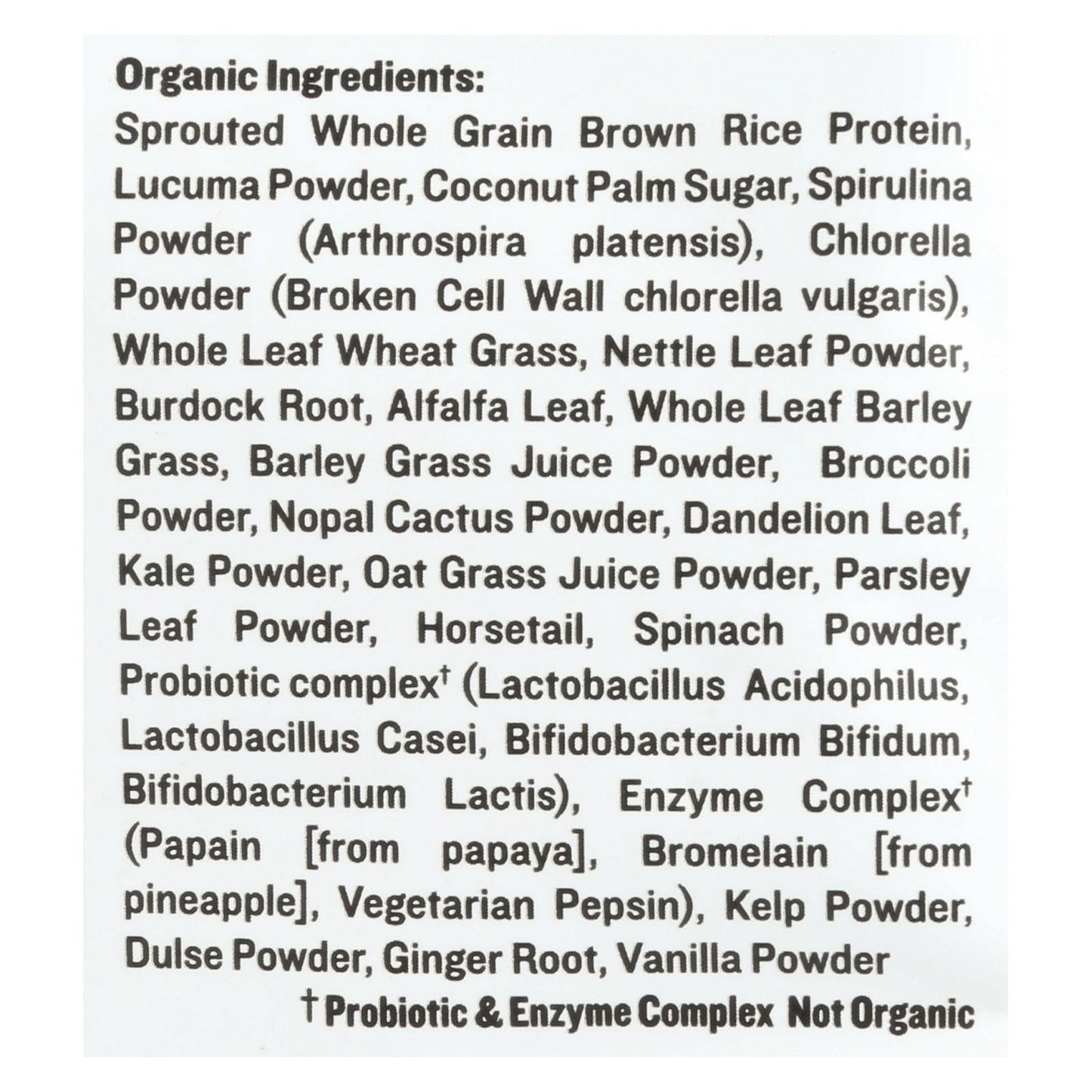 Sunfood - Supergreens Protein - 1 Each-8 OZ