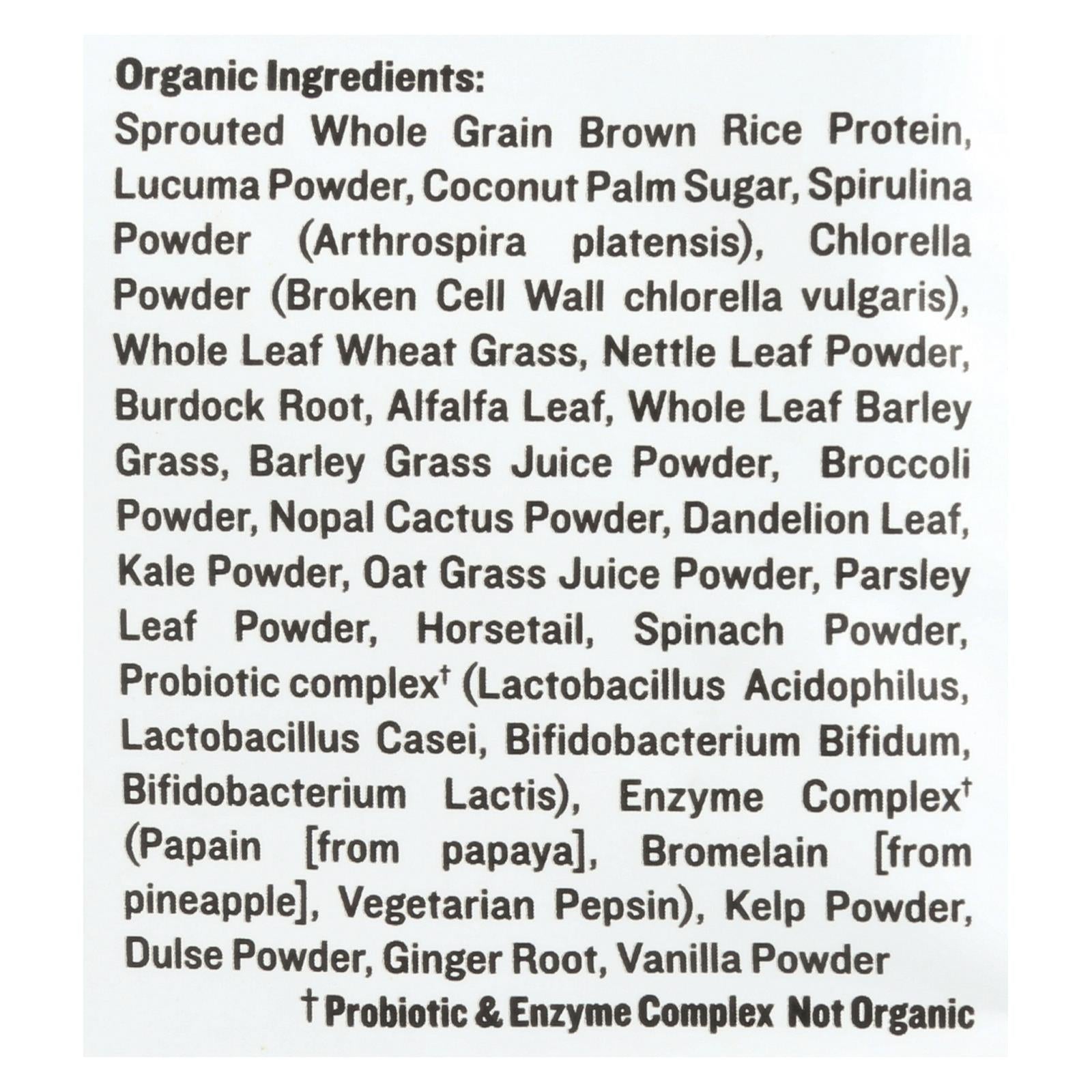 Sunfood - Supergreens Protein - 1 Each-8 OZ