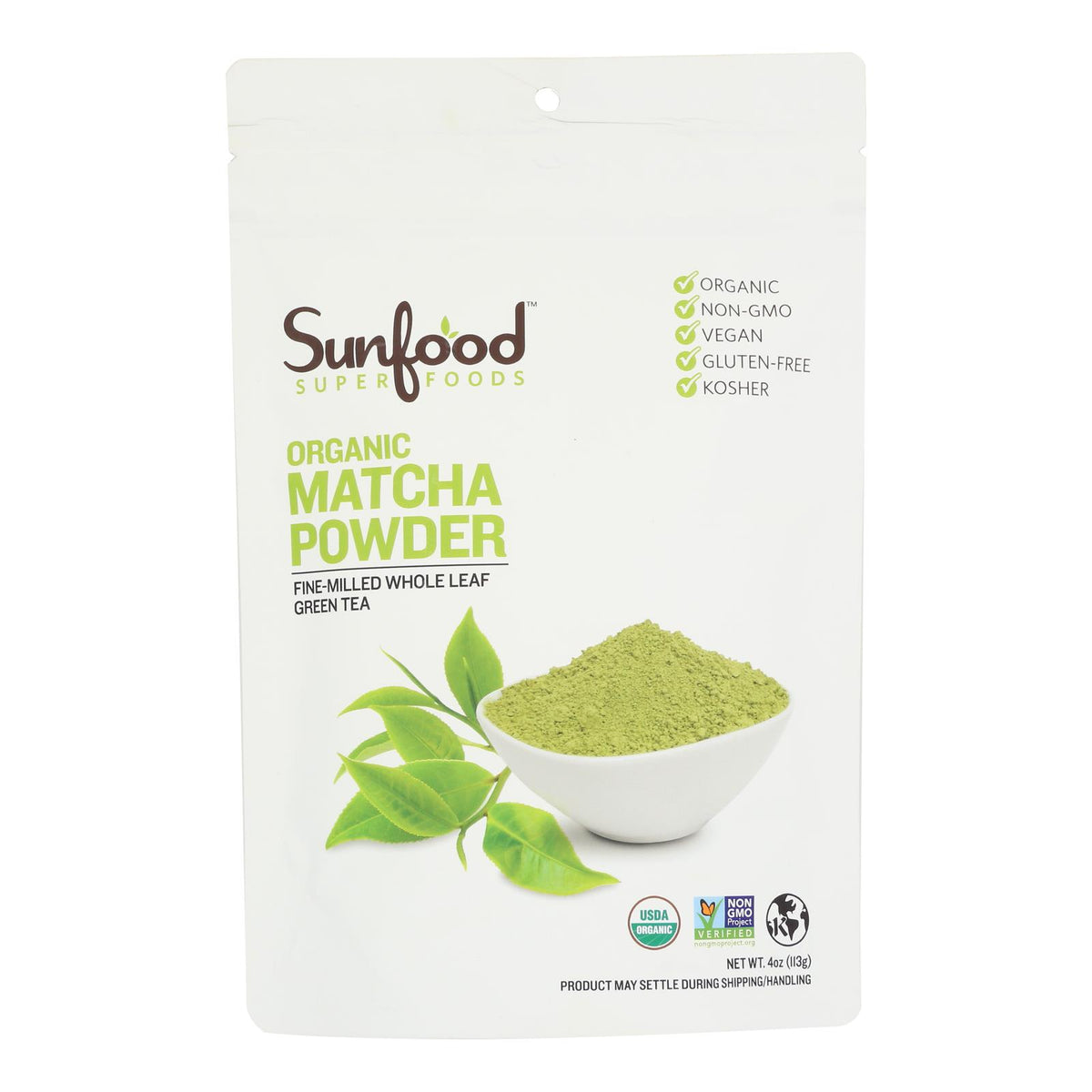 Sunfood - Matcha Powder Green Tea - 1 Each -4 OZ