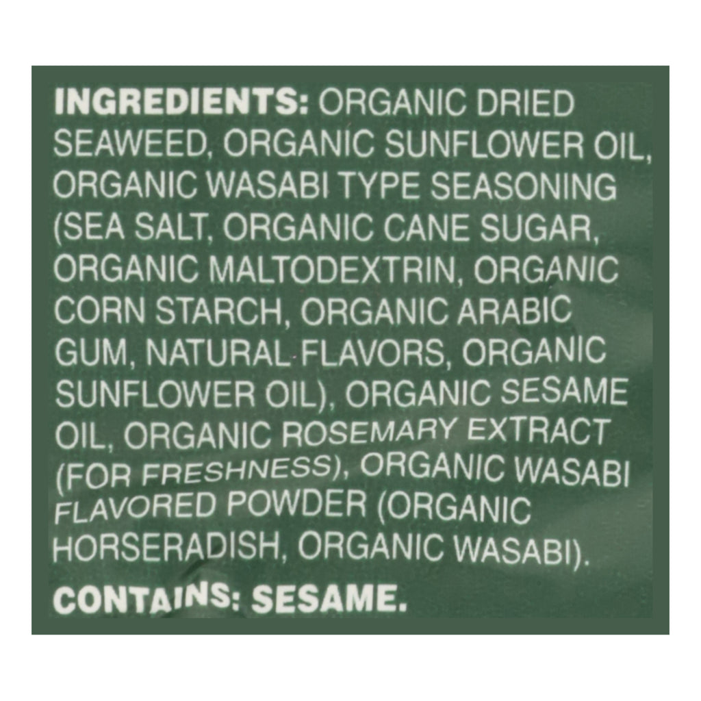 Bibigo - Seaweed Og2 Snack Wasabi - CS of 12-.35 OZ