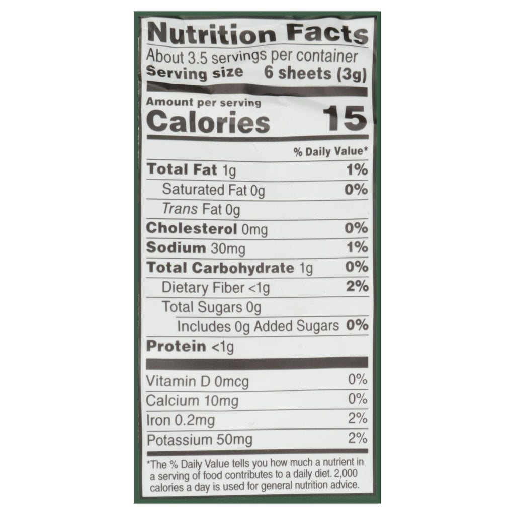 Bibigo - Seaweed Og2 Snack Wasabi - CS of 12-.35 OZ