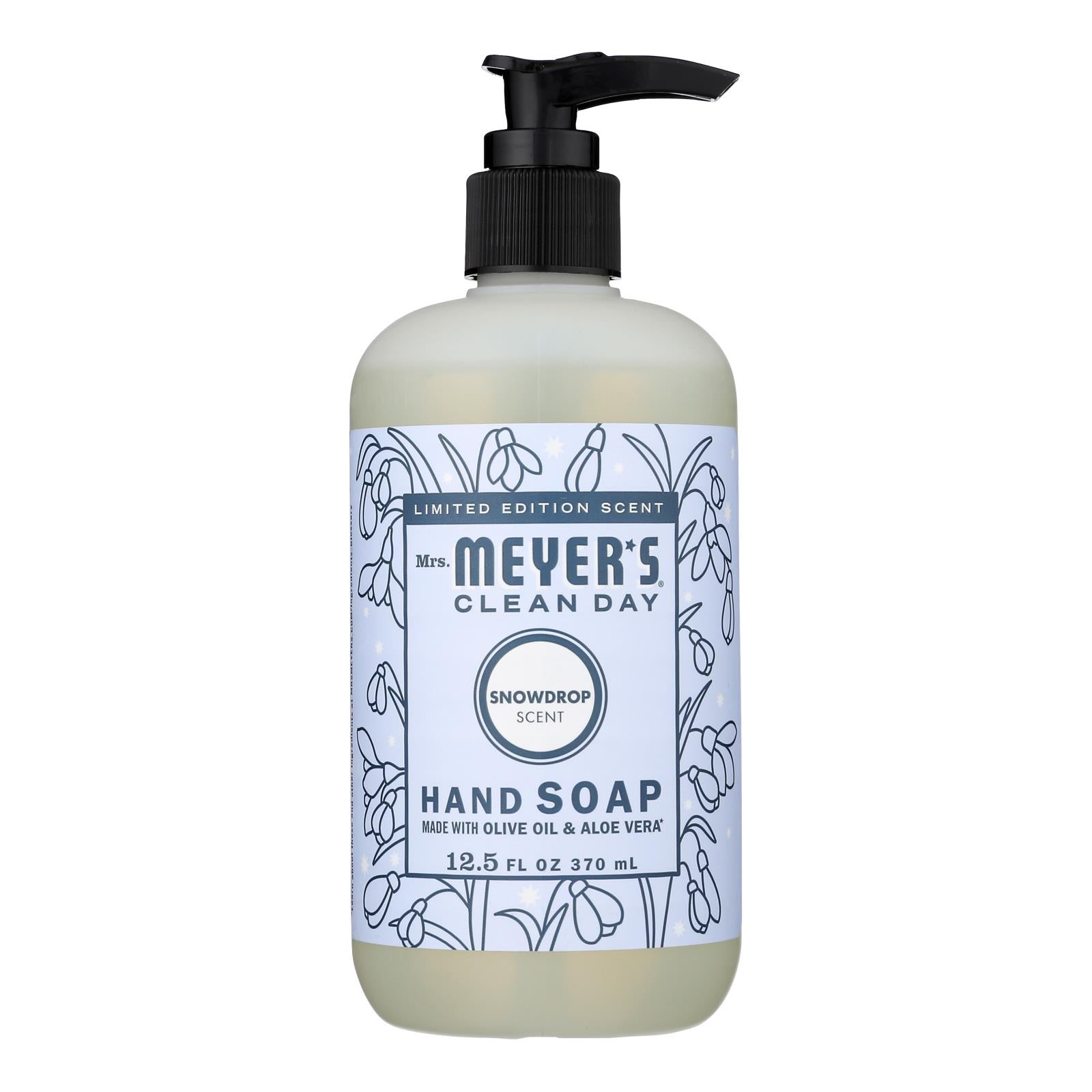 Mrs. Meyer's Clean Day - Lqd Hd/sp Snow Drop - Case of 6-12.5 FZ