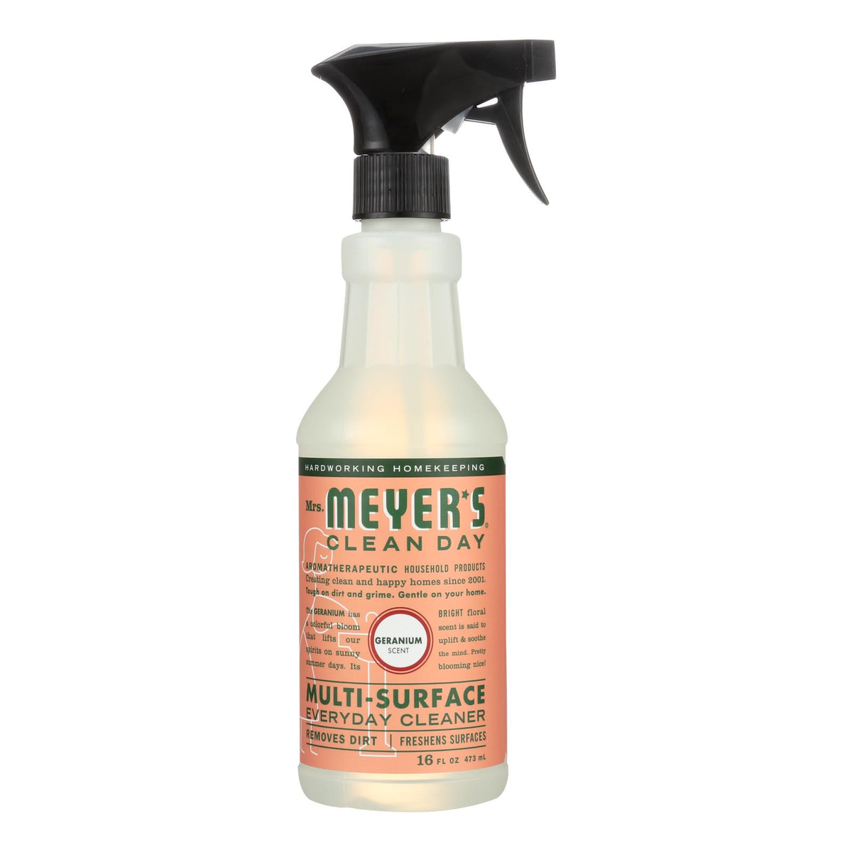Mrs. Meyer's Clean Day - Multi-Surface Everyday Cleaner - Geranium - 16 fl oz - Case of 6