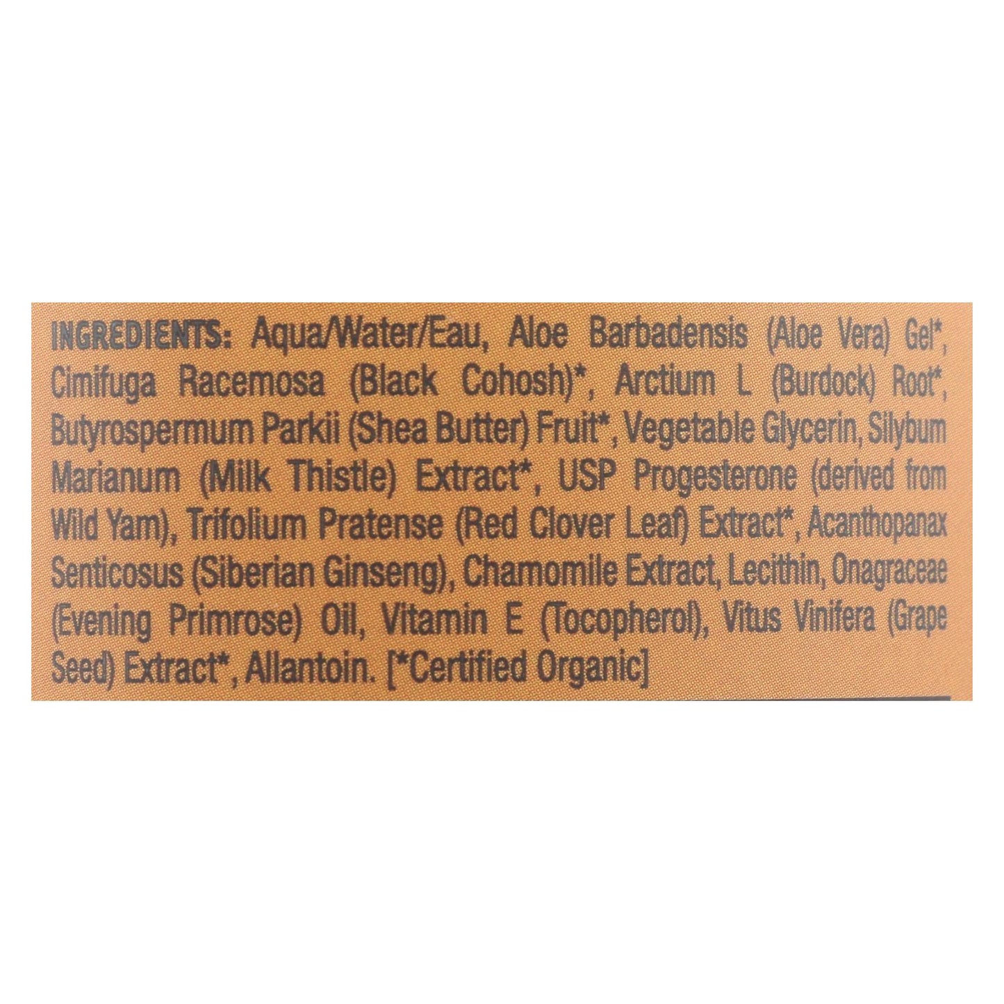 Organic Excellence Balance Plus Therapy Bio-identical Progesterone Cream with phytoestrogens - 3 oz