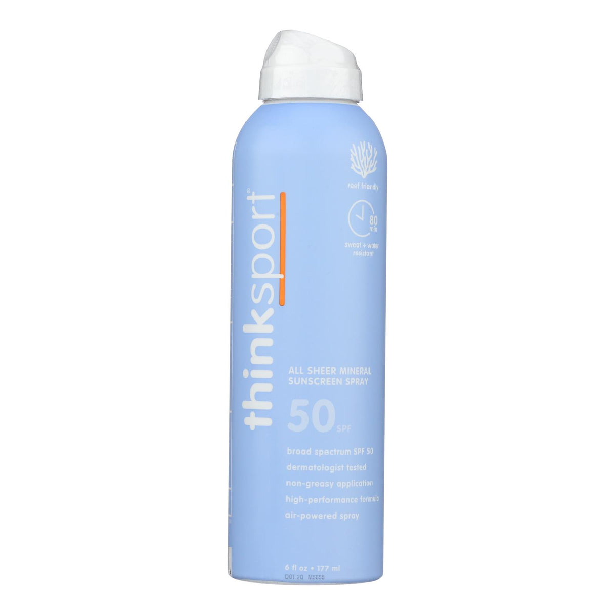 Thinksport - Snscrn Spray Clr Znc Sp50 - EA of 1-6 FZ