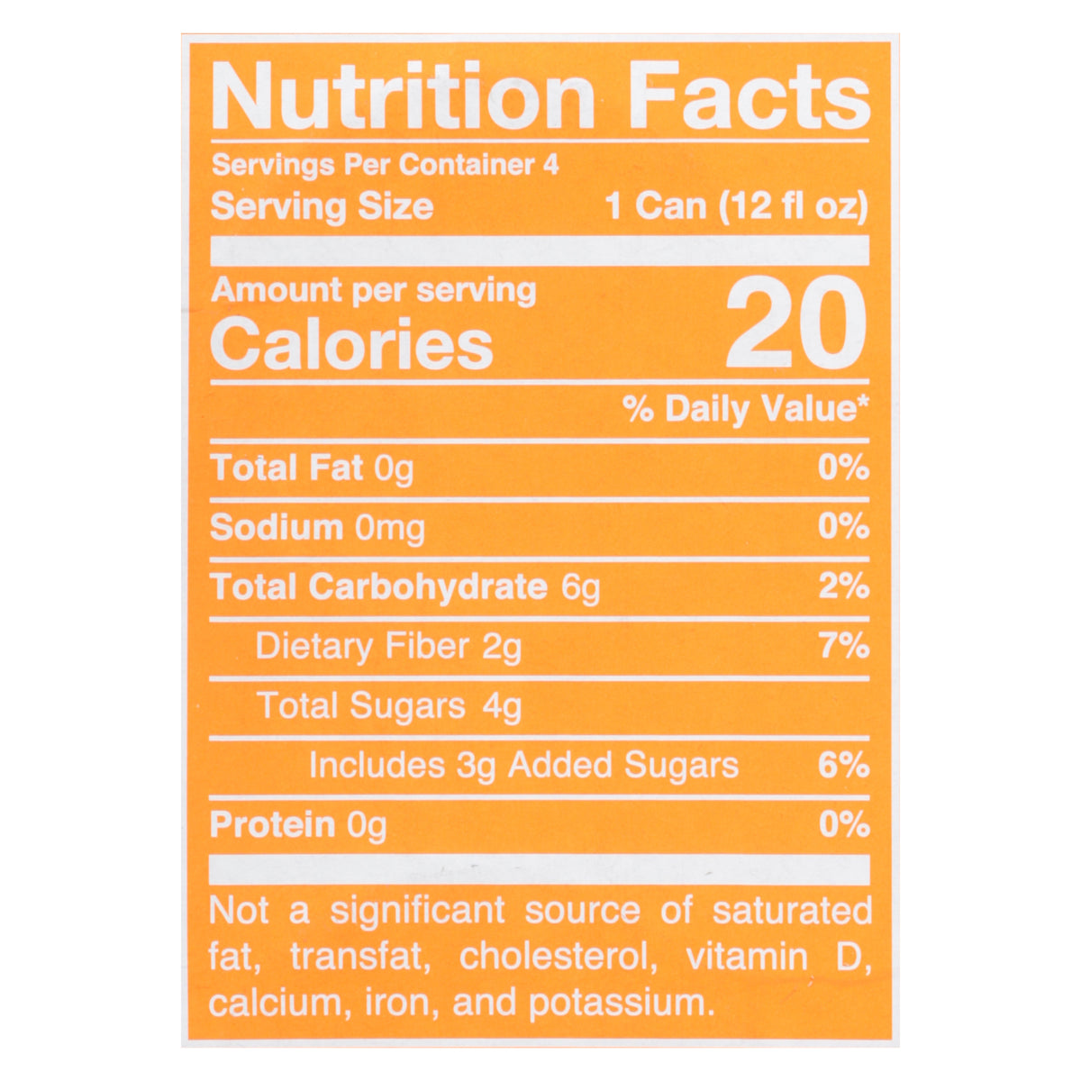 Poppi - Prebio Soda Orange 4pk - CS of 6-4/12 FZ