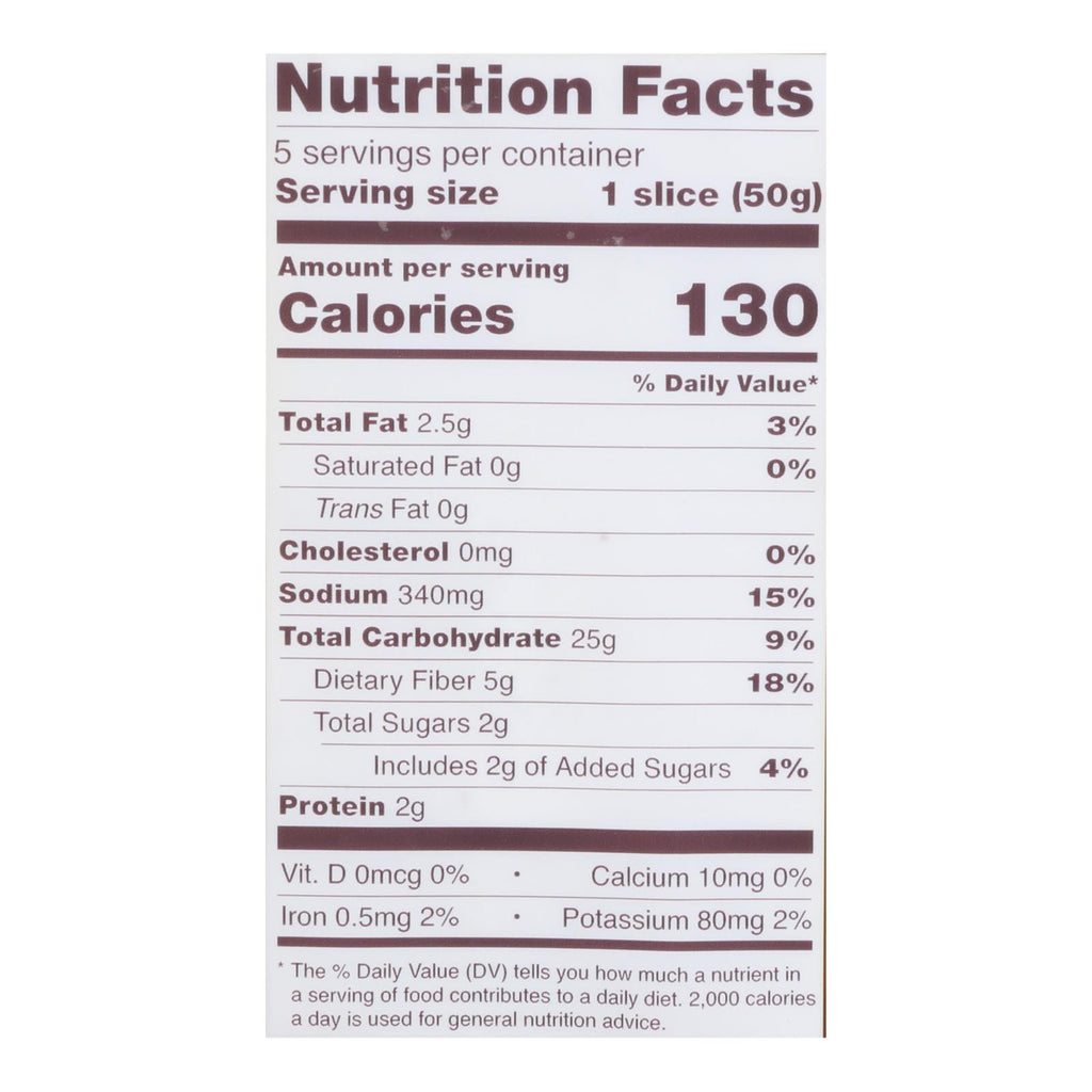Schar - Bread Deli Style Seeded - Case of 5 - 8.8 OZ