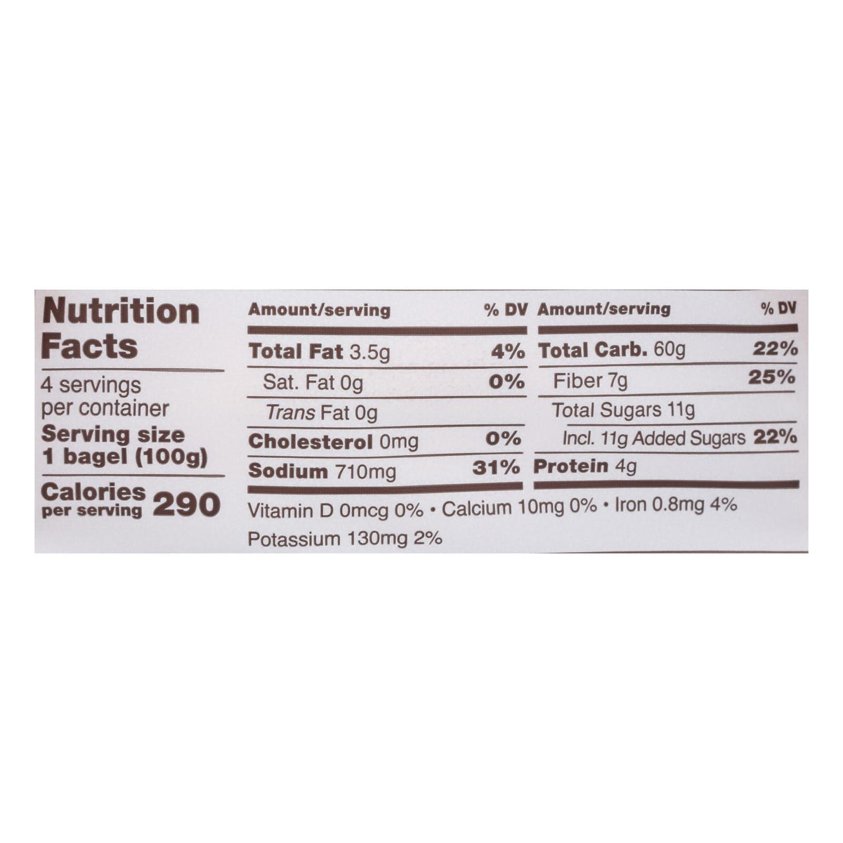 Schar - Bagel Plain - Case of 4 - 14.1 OZ