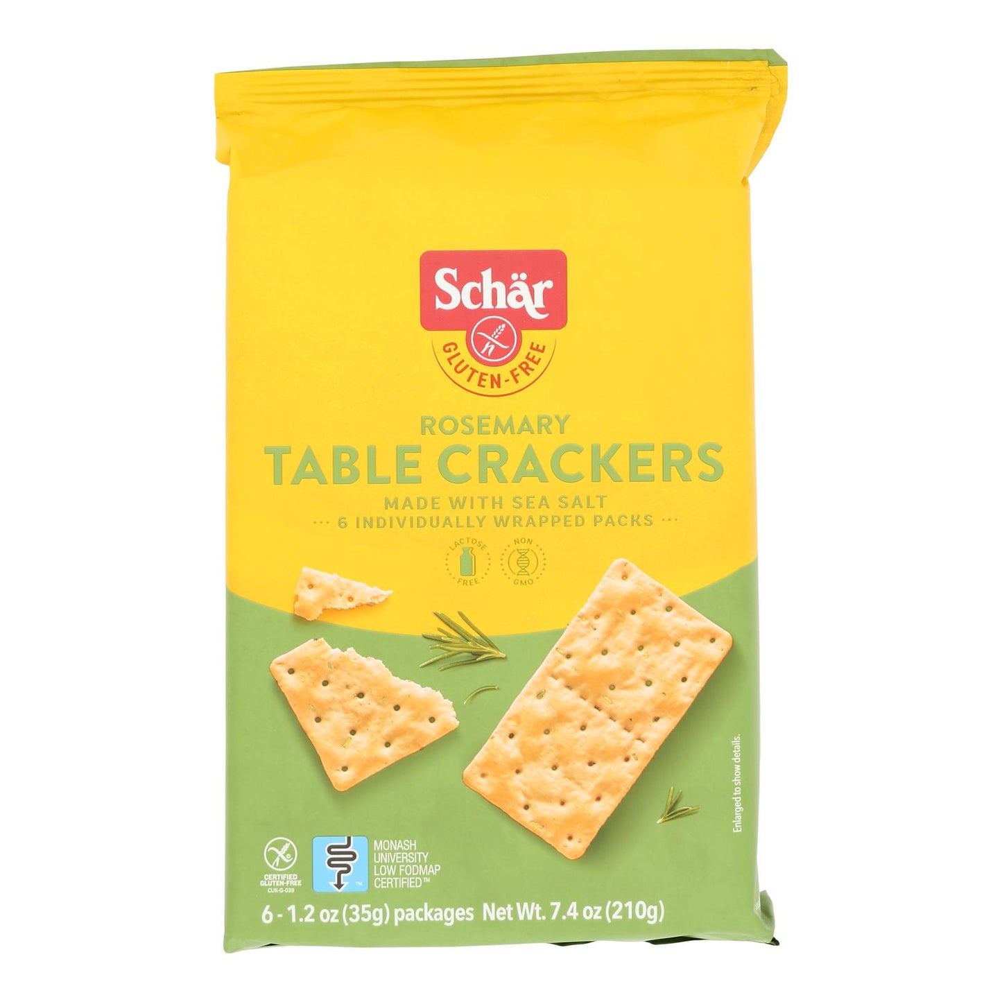 Schar - Crackers Rosemary Table - Case of 5-7.4 OZ