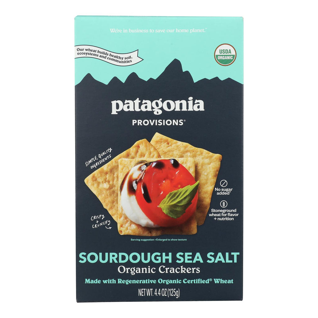 Patagonia Provisions, Sourdough Sea Salt Crackers, Case Of 6, 4.4 oz