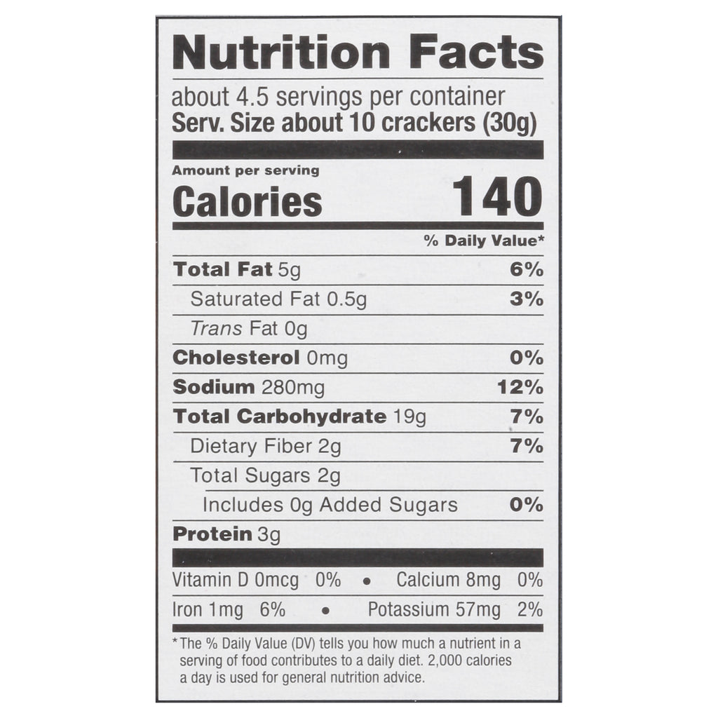 Patagonia Provisions, Sourdough Sea Salt Crackers, Case Of 6, 4.4 oz