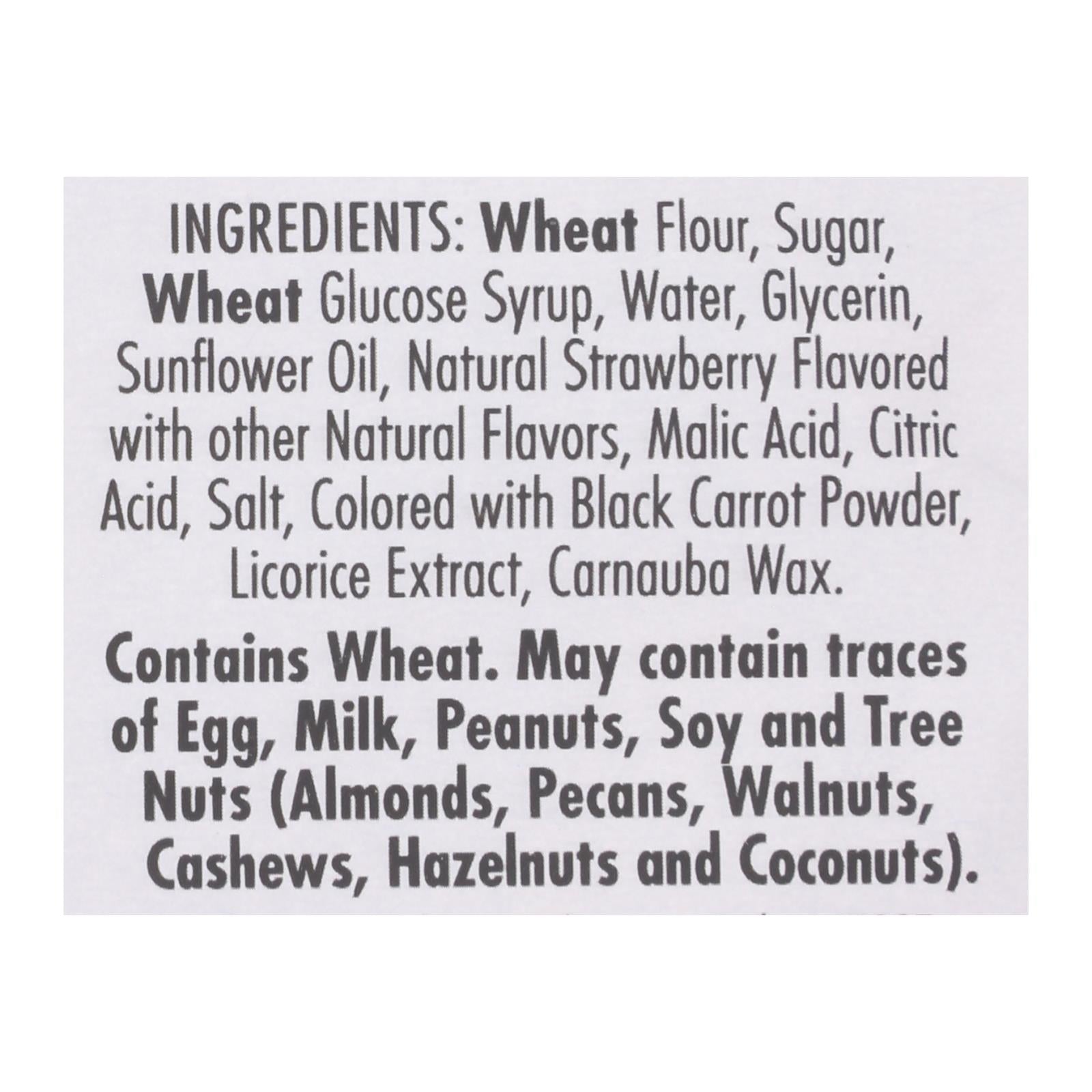 Darrell Soft Eating Liquorice - Strawberry - Case of 8 - 7 oz.
