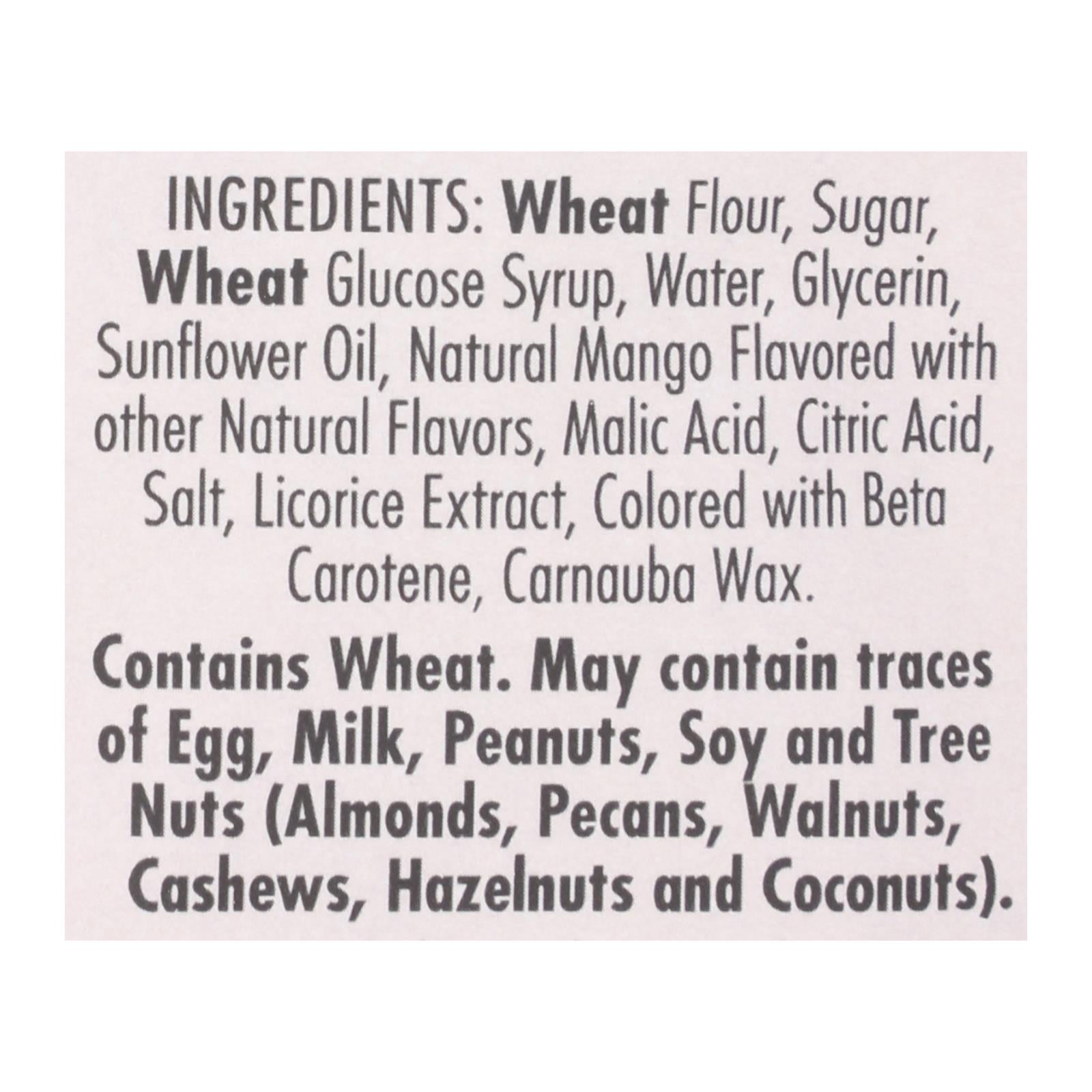 Darrell Soft Eating Liquorice - Mango - Case of 8 - 7 oz.