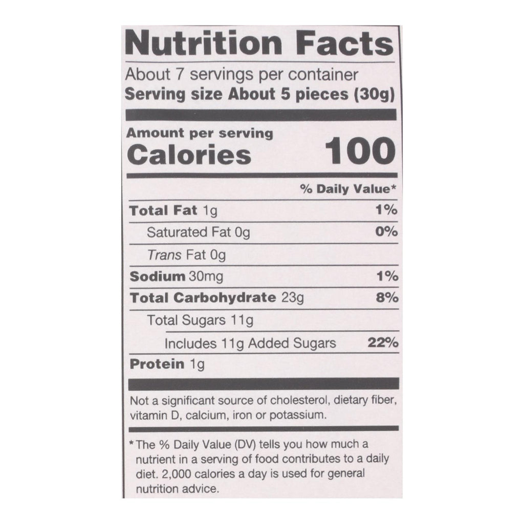 Darrell Soft Eating Liquorice - Mango - Case of 8 - 7 oz.