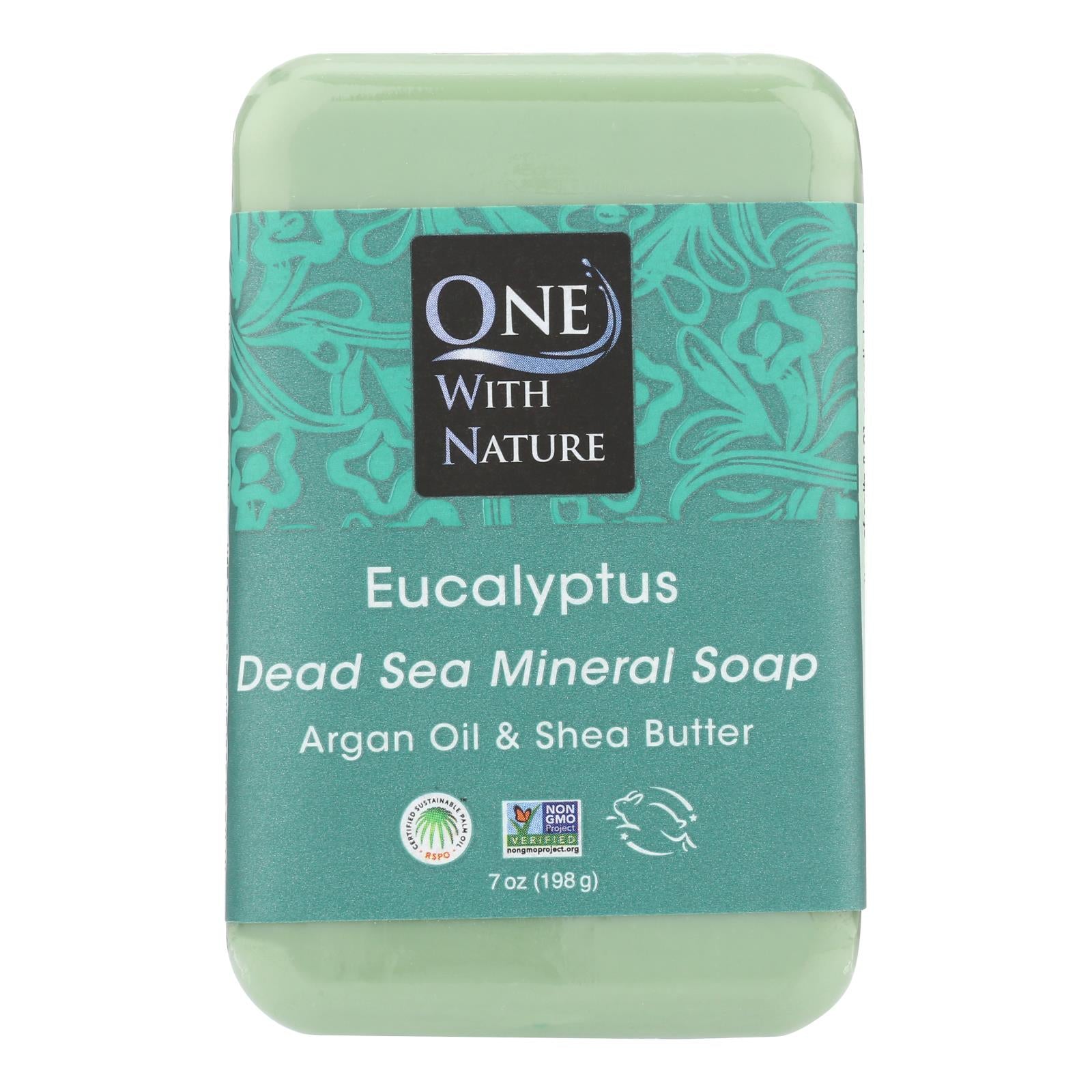 One With Nature Triple Milled Soap Bar - Eucalyptus - 7 oz