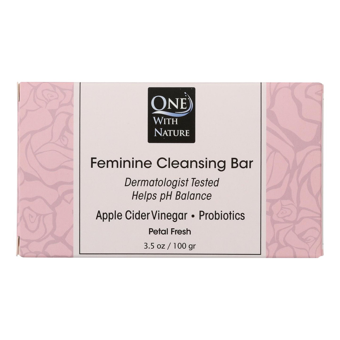 One With Nature - Soap Feminine Petal Fresh - Case of 3-3.5 OZ