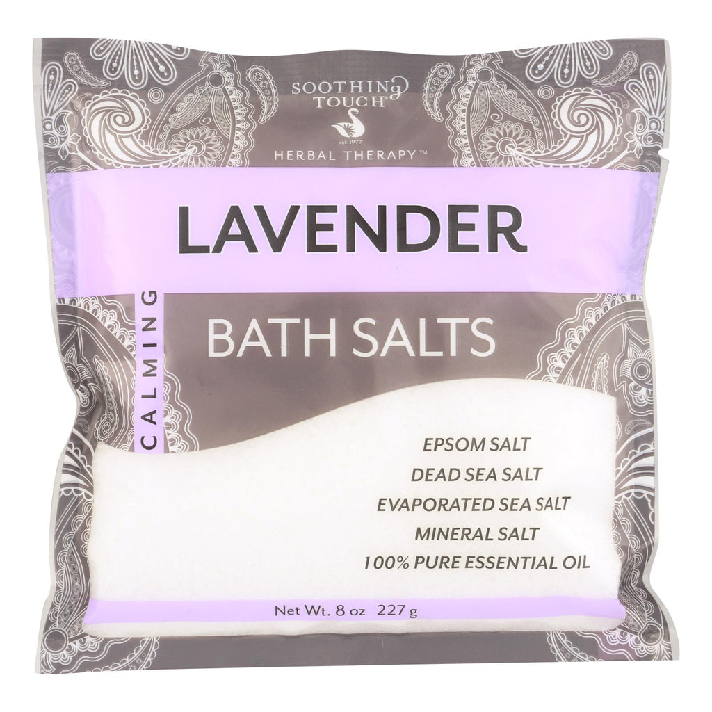 Soothing Touch Bath Salts - Lavender - Case of 6 - 8 oz
