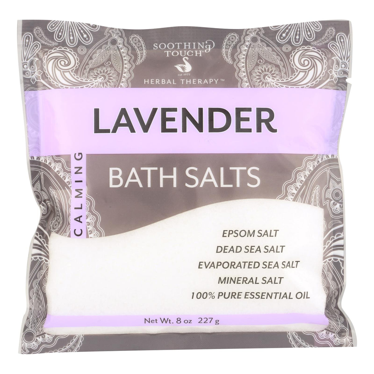 Soothing Touch Bath Salts - Lavender - Case of 6 - 8 oz