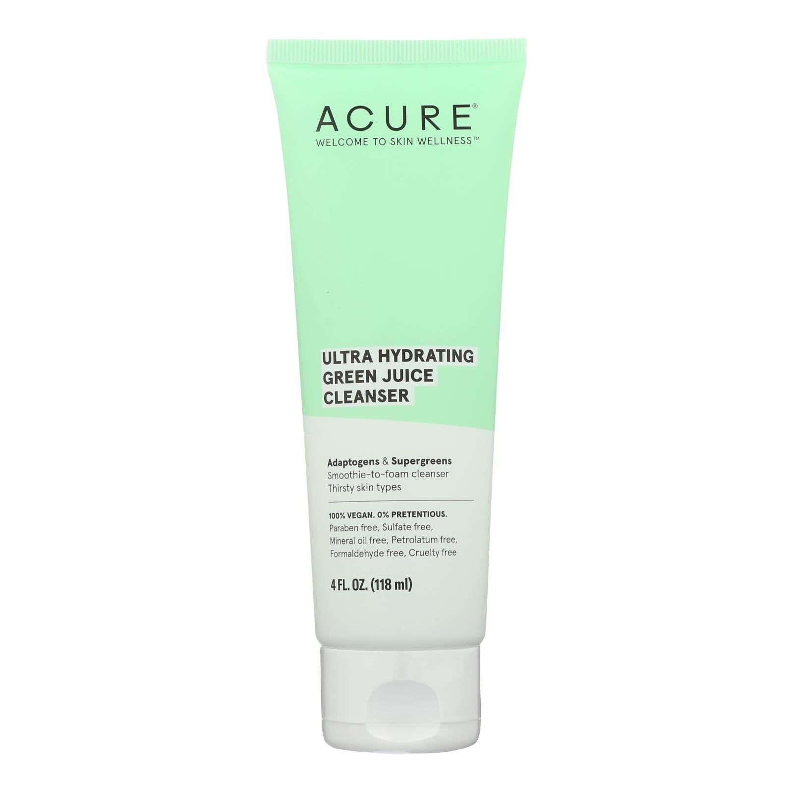 Acure - Cleanser Ultra Hydrt Green Juice - 1 Each-4 FZ