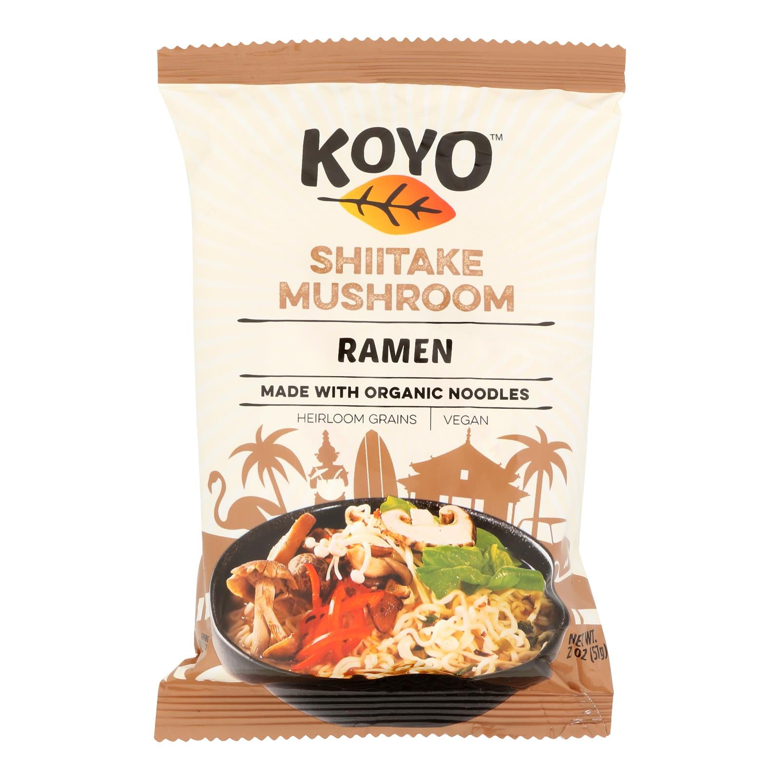 Koyo, Organic Shiitake Mushroom Ramen, Case Of 12, 2 oz