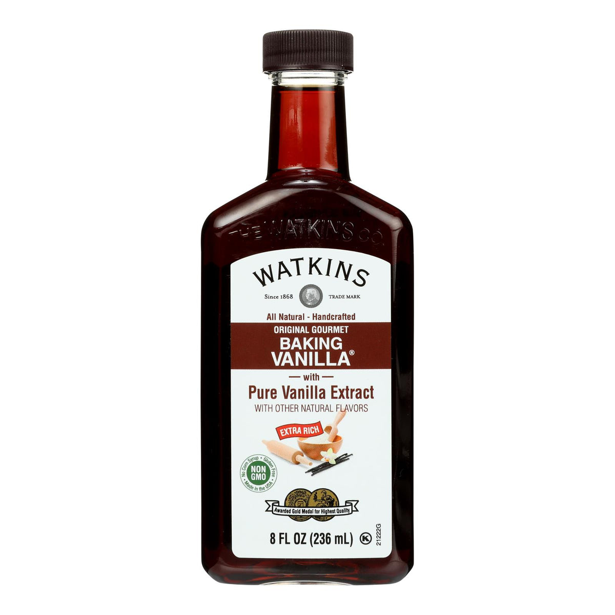 J. R. Watkins Original Gourmet Baking Vanilla  - 1 Each - 8 FZ