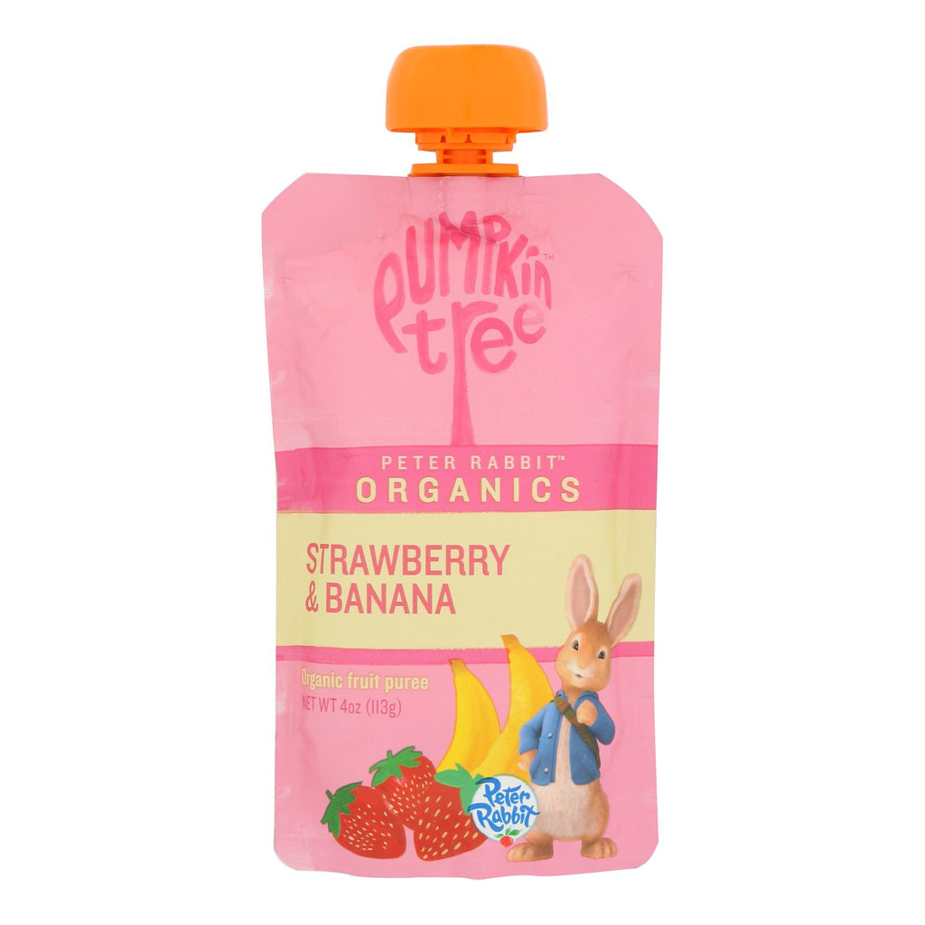 Peter Rabbit Organics Fruit Snacks - Strawberry and Banana - Case of 10 - 4 oz.