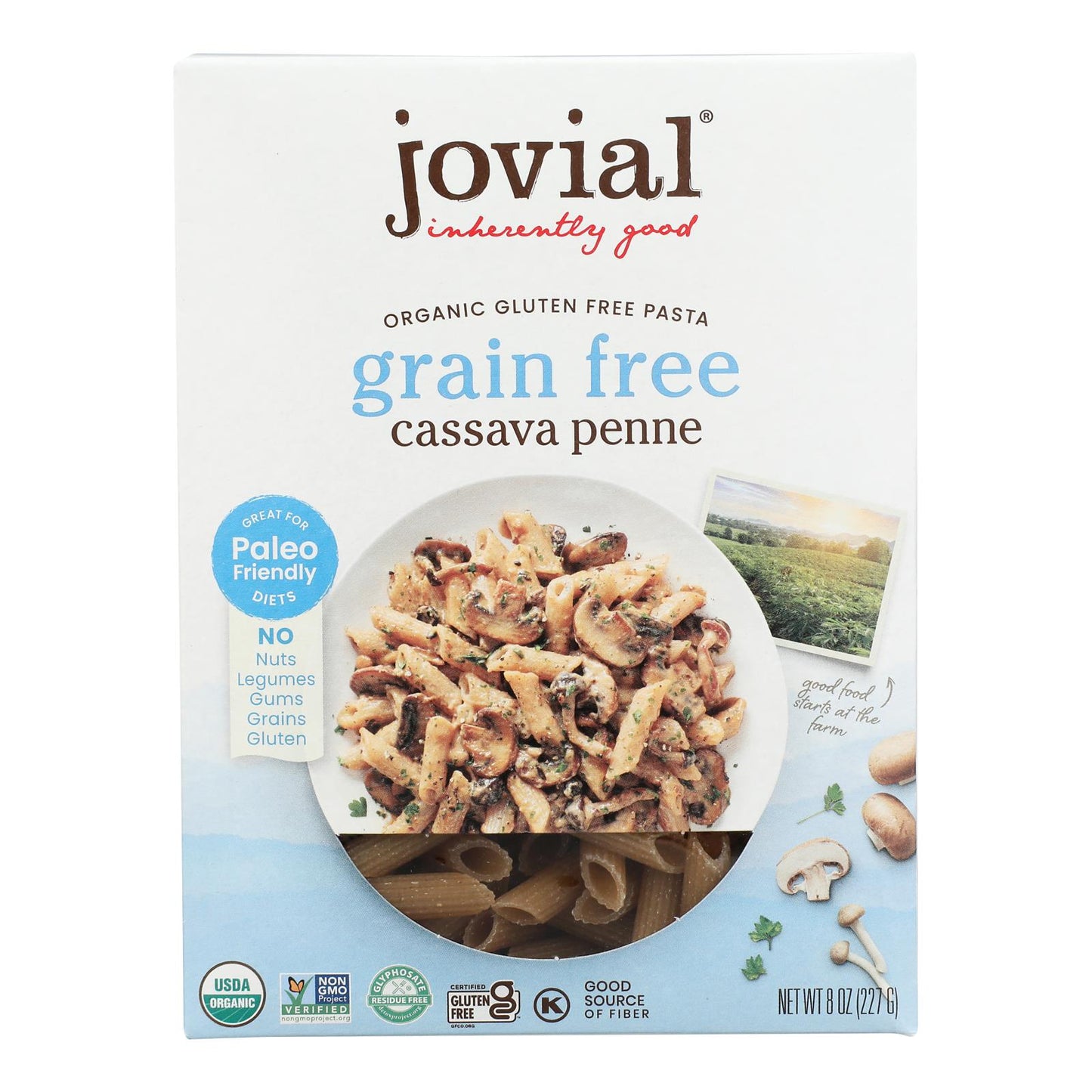 Jovial - Pasta Organic Cassava Penne - Case of 6-8 OZ