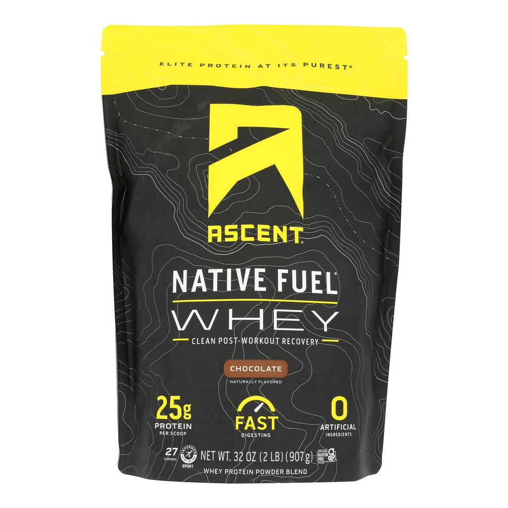 Ascent Native Fuel Chocolate Whey Protein Powder Blend Chocolate - 1 Each - 2 LB