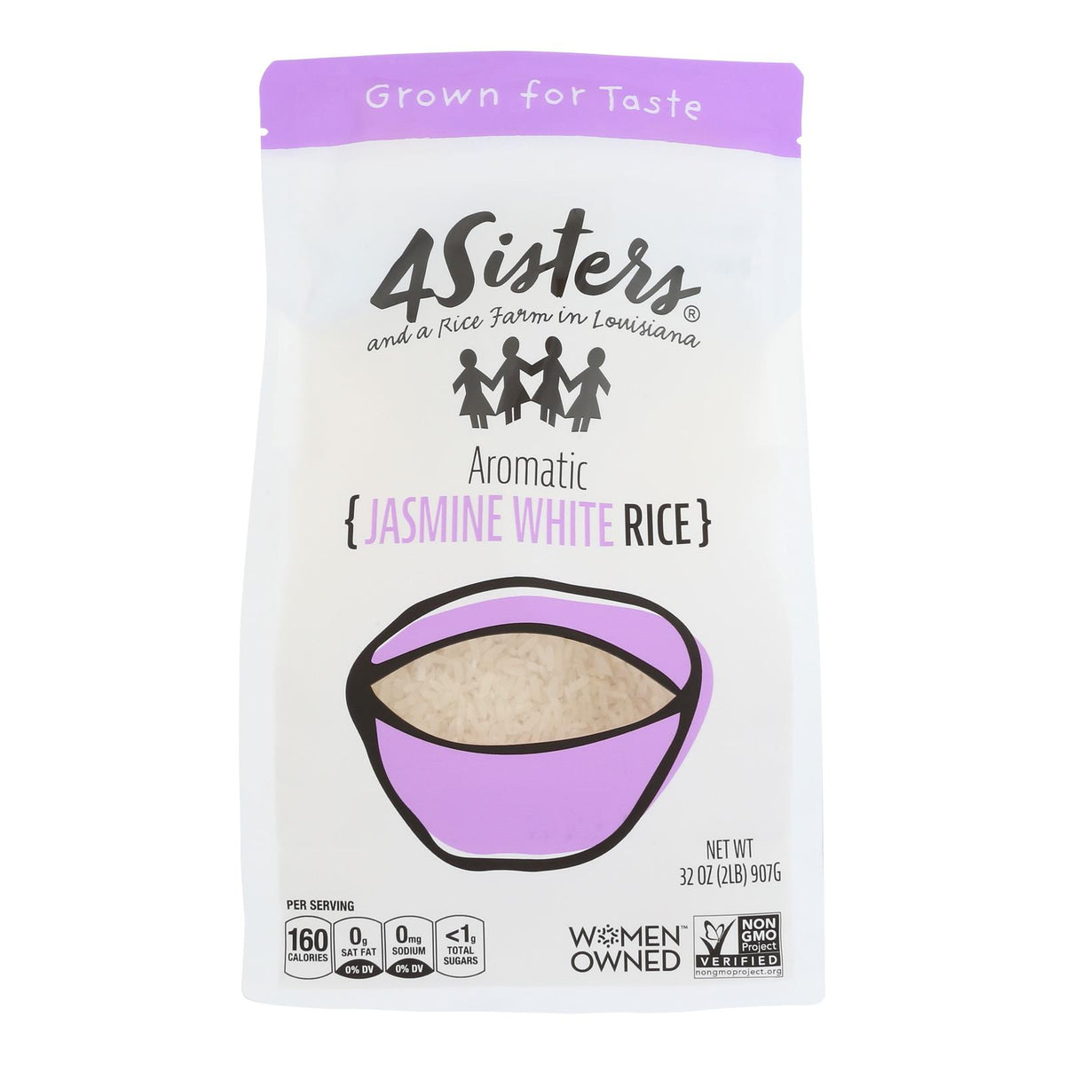 4 Sisters - Rice Xtra Lg Jasmine - Case of 6-2 LB