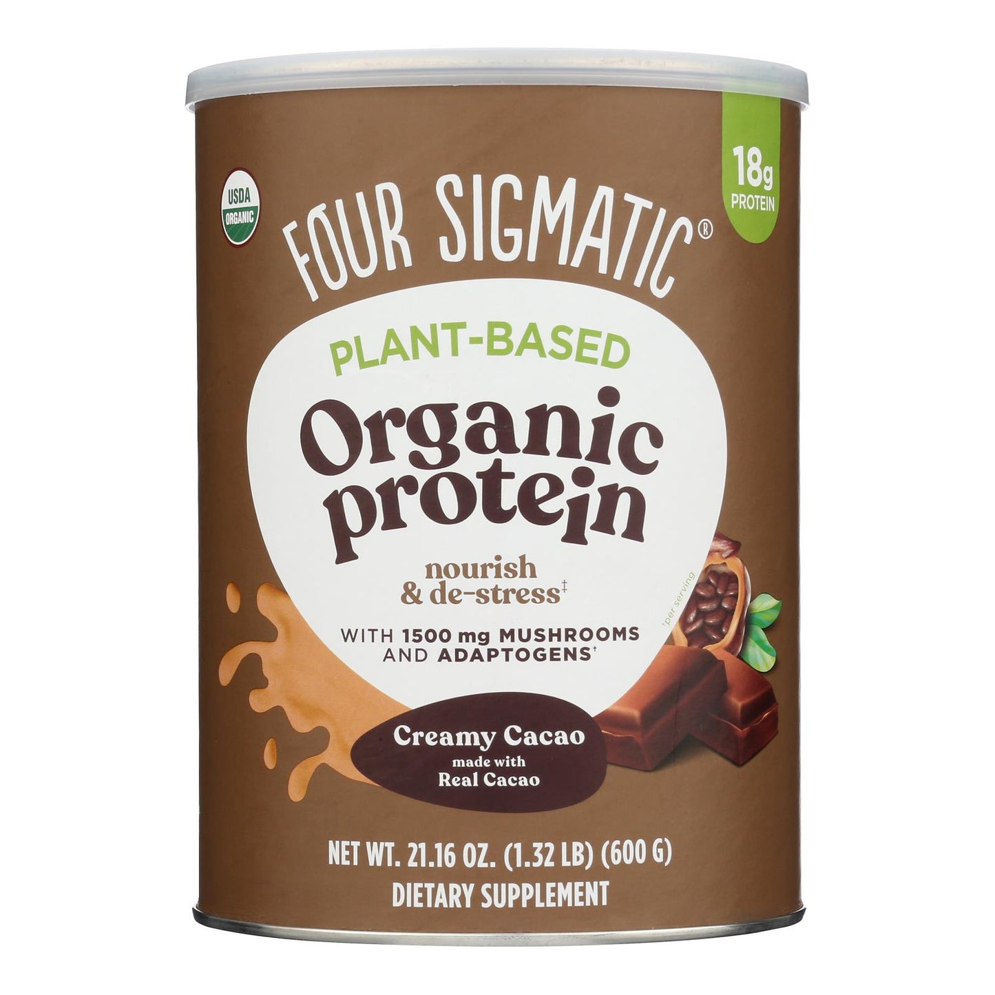 Four Sigmatic - Protein Plnt Bs Cacao - 1 Each-21.16 OZ