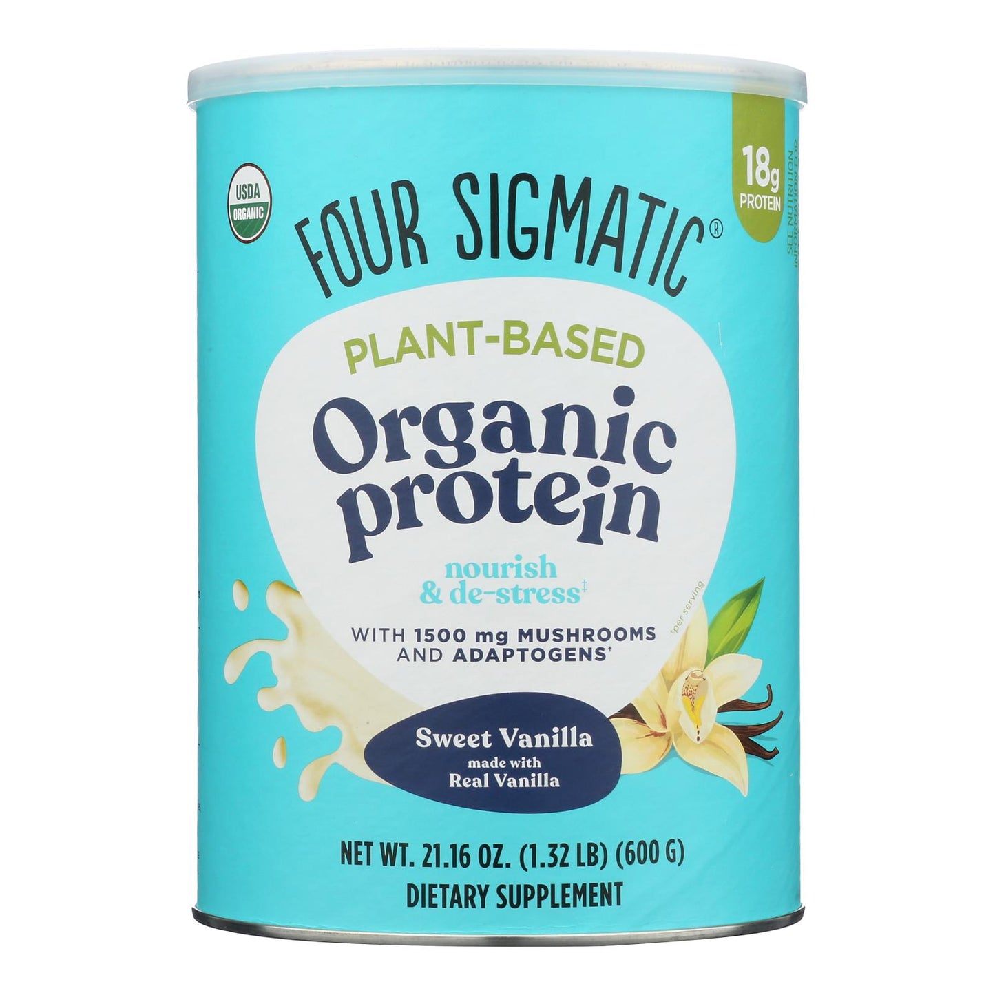 Four Sigmatic - Protein Plnt Bs Sweet Vnla - 1 Each-21.16 OZ