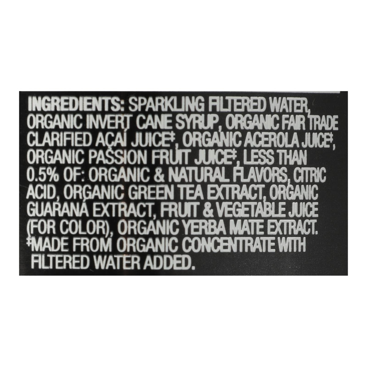 Sambazon Organic Amazon Energy Drink - Jungle Love - Case of 12 - 12 fl oz
