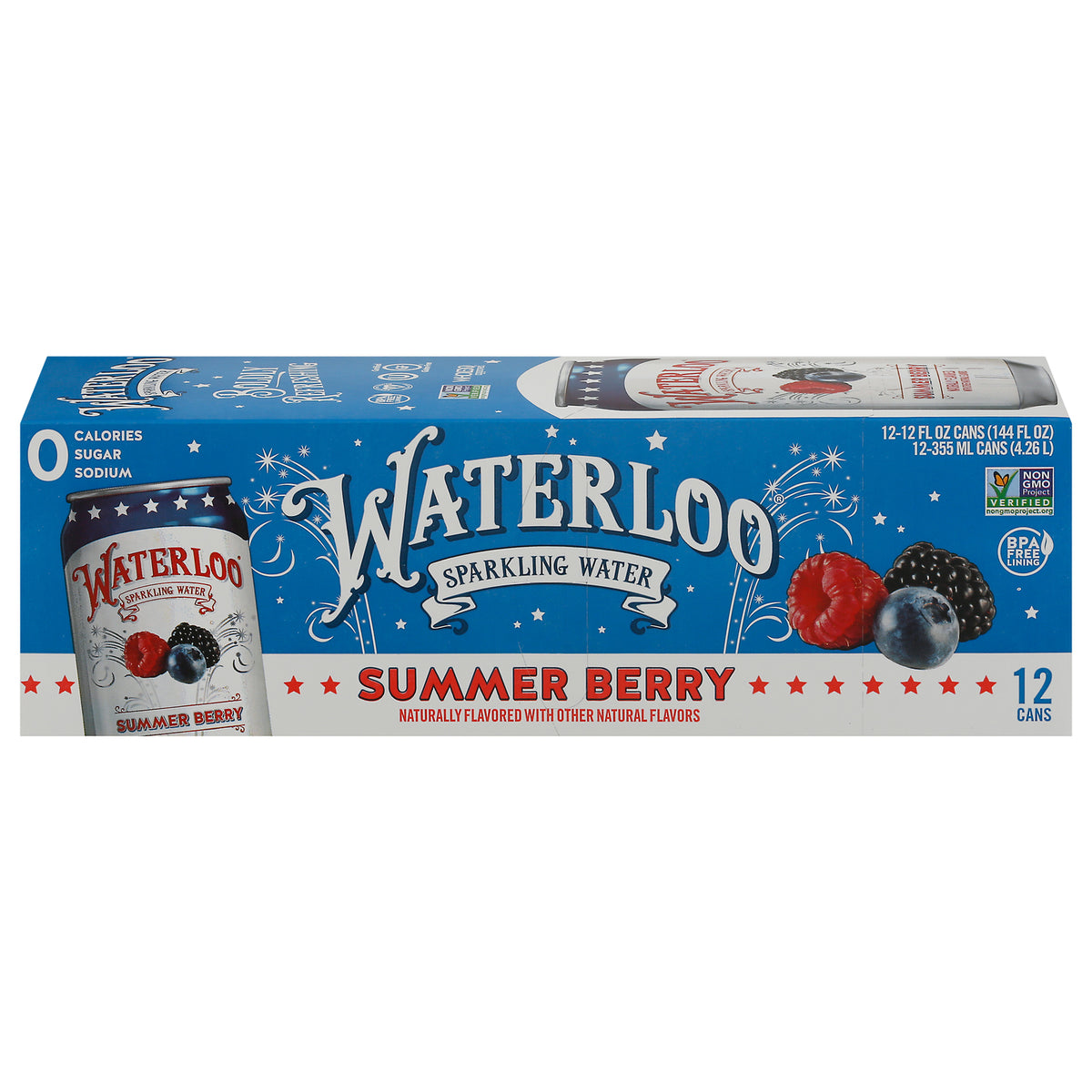 Waterloo - Sparkling Wtr Summer Brry - CS of 2-12/12 FZ