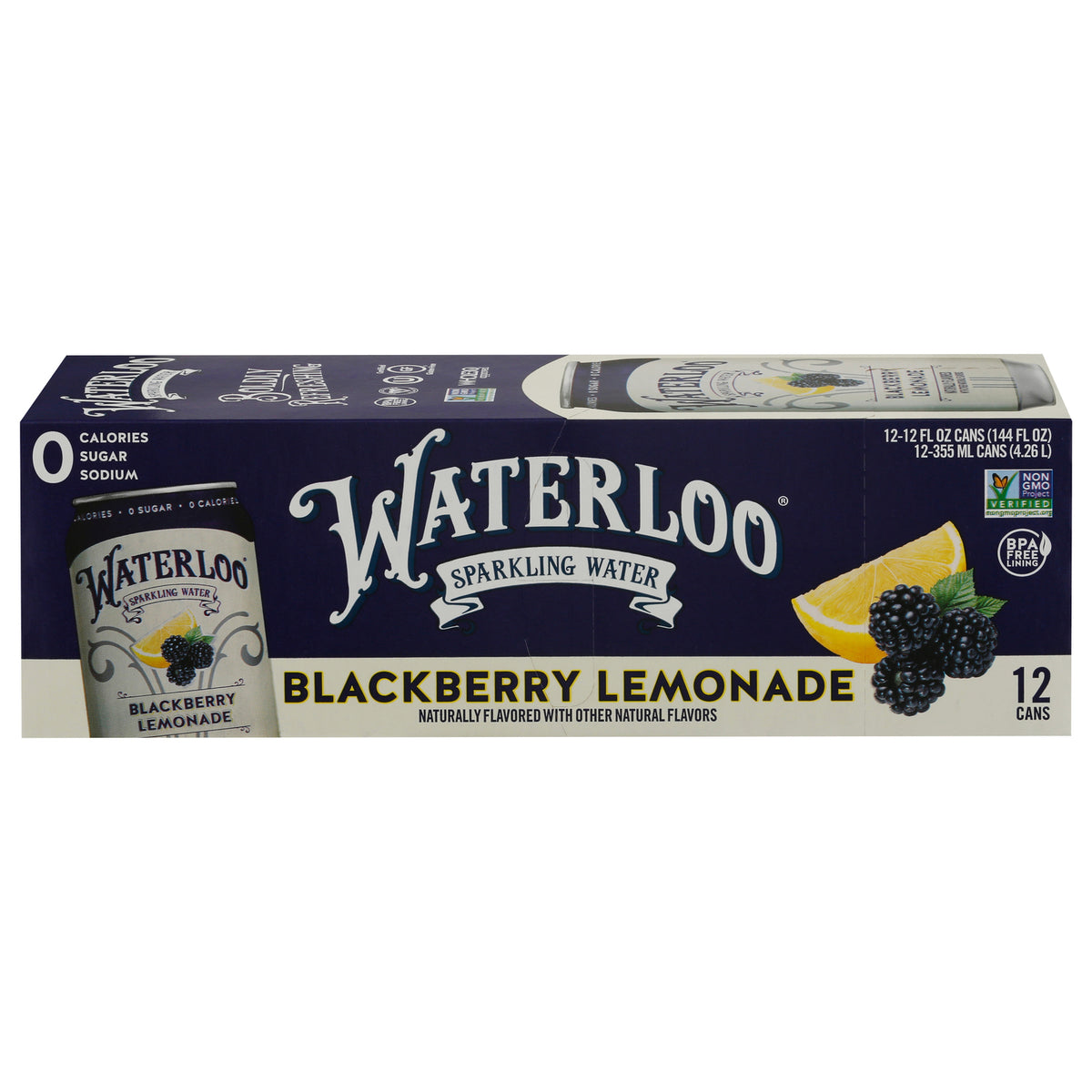 Waterloo - Sprklng Wtr Blkbry Lmnade - CS of 2-12/12 FZ